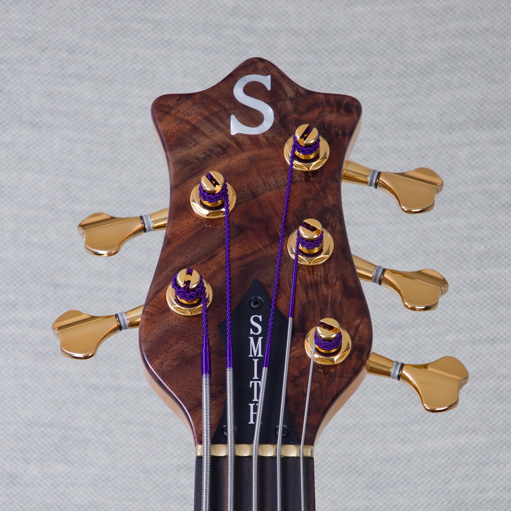 Ken Smith BSR-5TNE-5A-FW Exhibition Black Tiger Elite 5-String Electric Bass Guitar - Figured Walnut