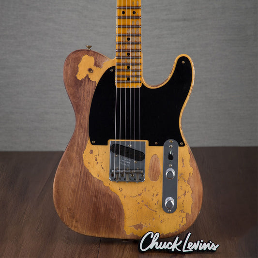 Fender Custom Shop '50s Pine Esquire Super Heavy Relic LTD Aged Nocaster Blonde