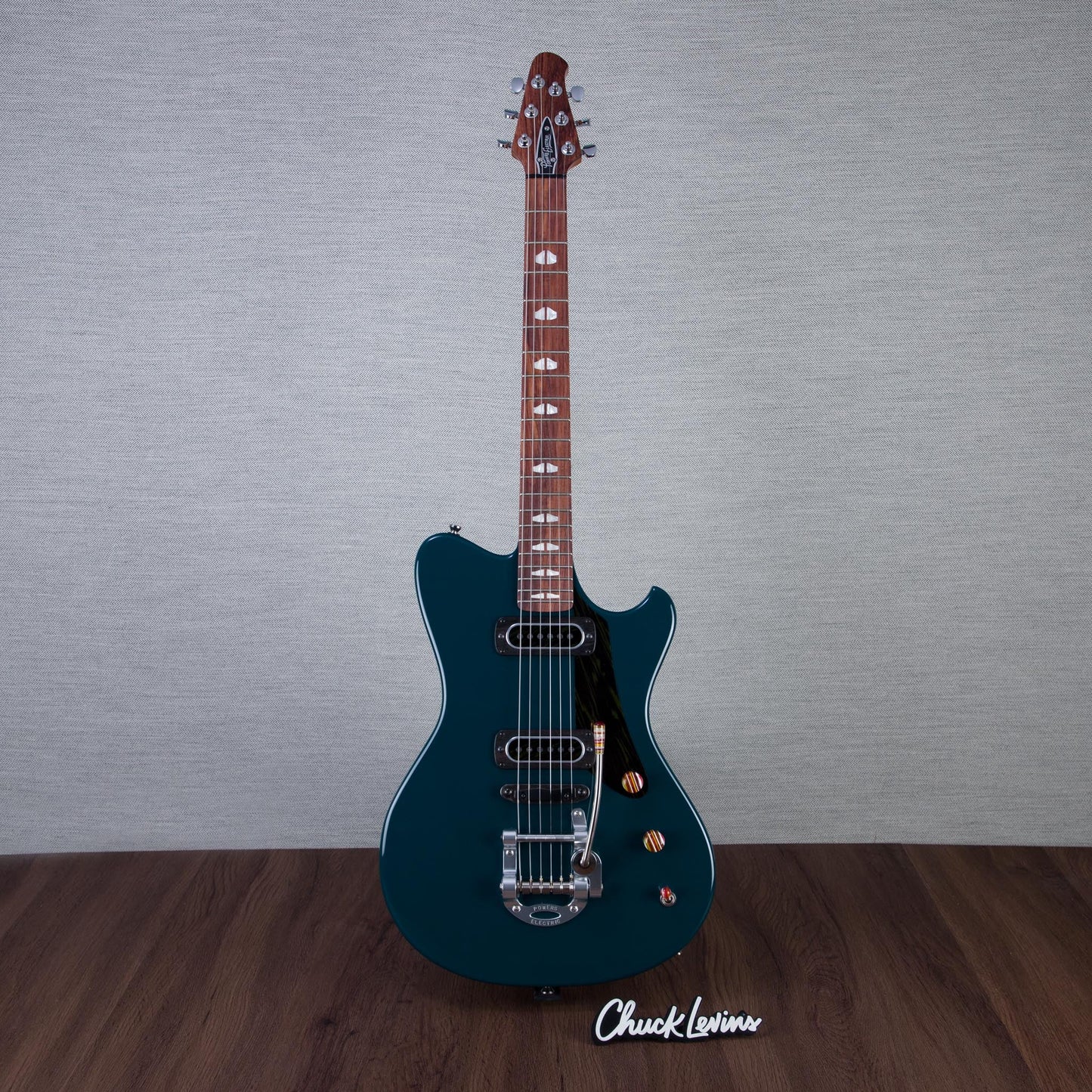 Powers Electric A-Type Electric Guitar - Fjord Green - #B253