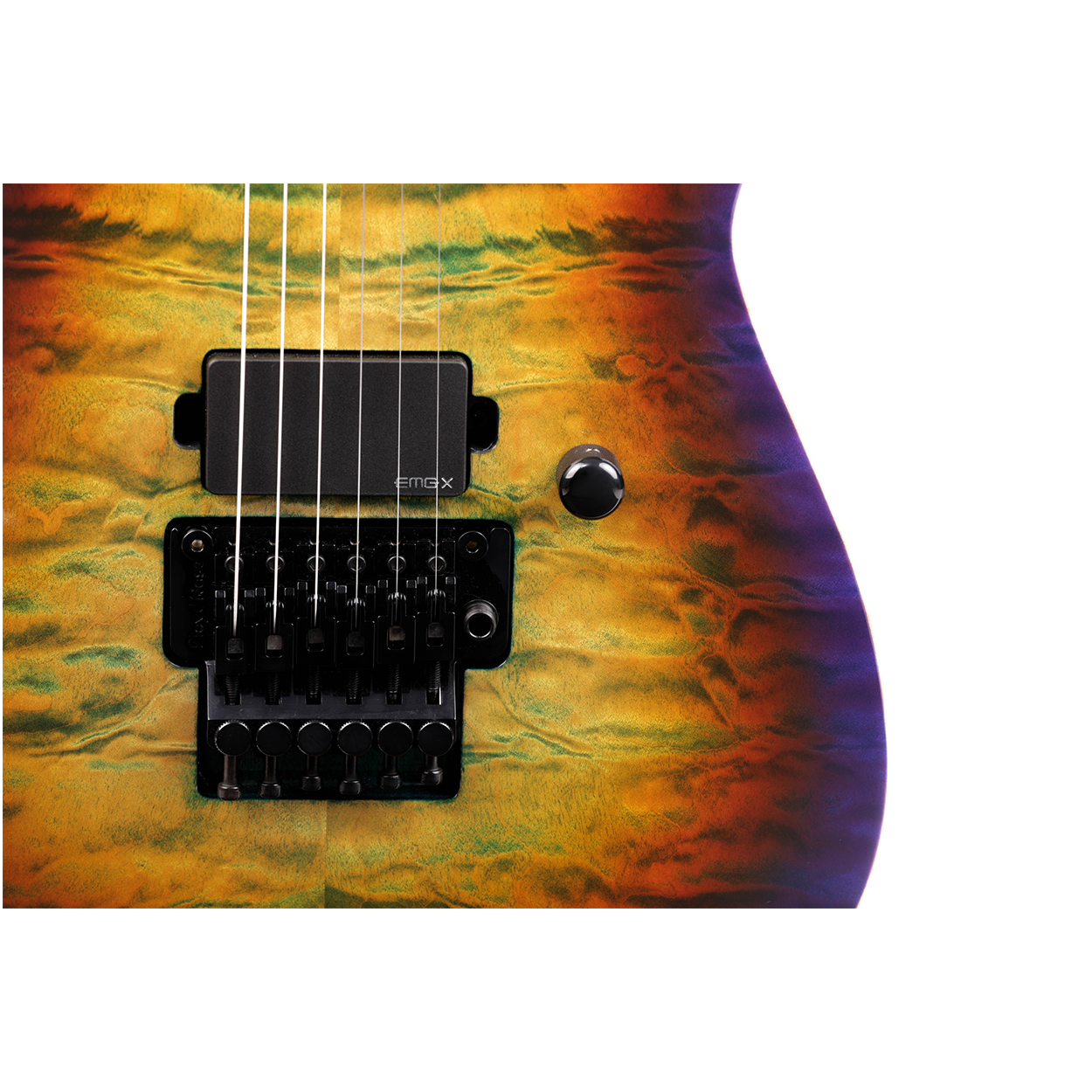 ESP USA M1 Deluxe FR Quilt Maple Top Electric Guitar - Lynch Burst - #US22269