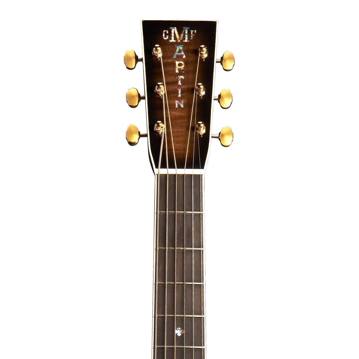 Martin Custom Shop M/0000-14F Quilted Maple/Engelmann Spruce Acoustic Electric Guitar - Paisley Ember Burst