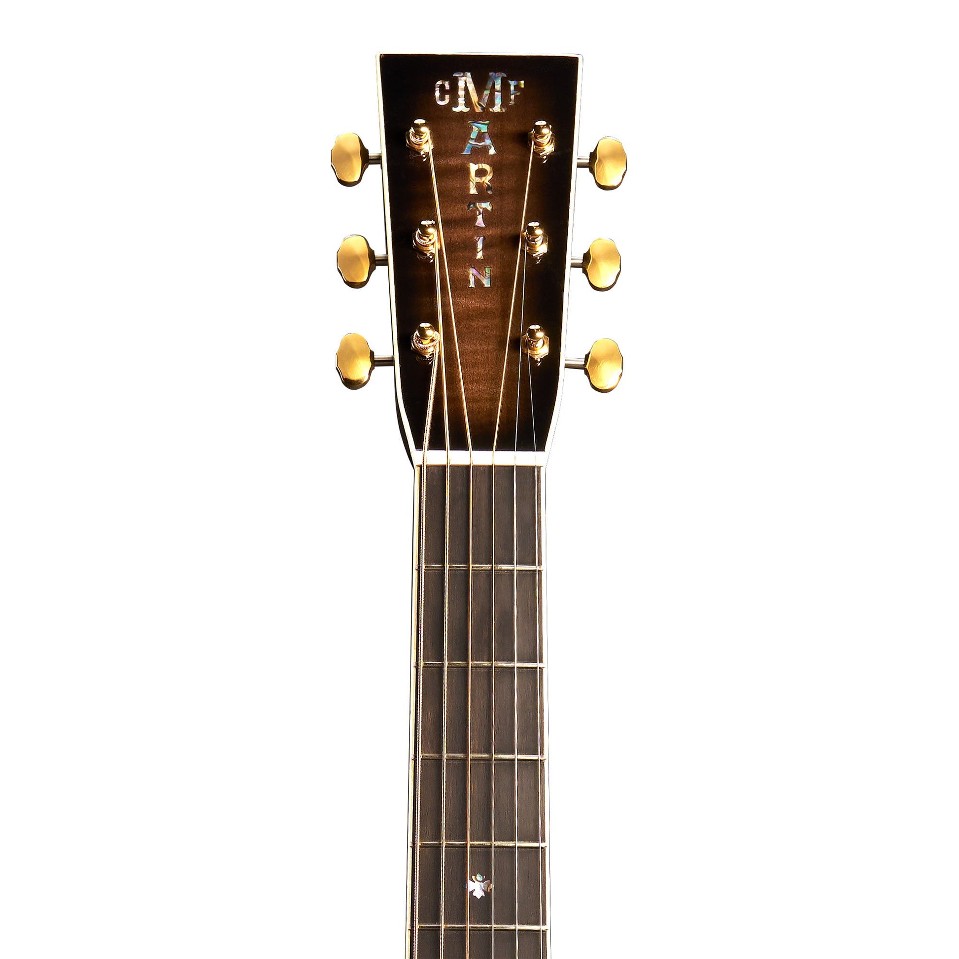 Martin Custom Shop M/0000-14F Quilted Maple/Engelmann Spruce Acoustic Electric Guitar - Paisley Ember Burst