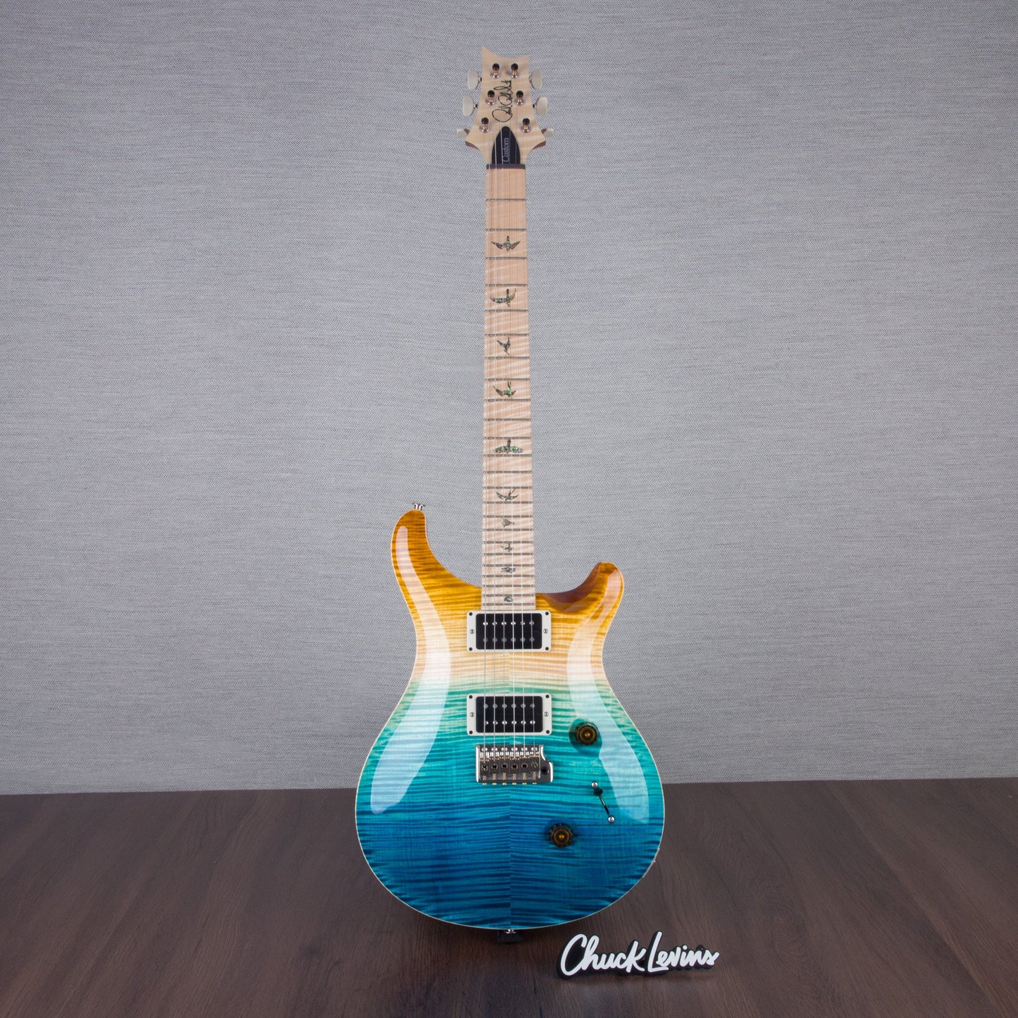 PRS Wood Library Custom 24 Electric Guitar - Private Stock Beach Fade Finish - CHUCKSCLUSIVE - #240383993 - 2024