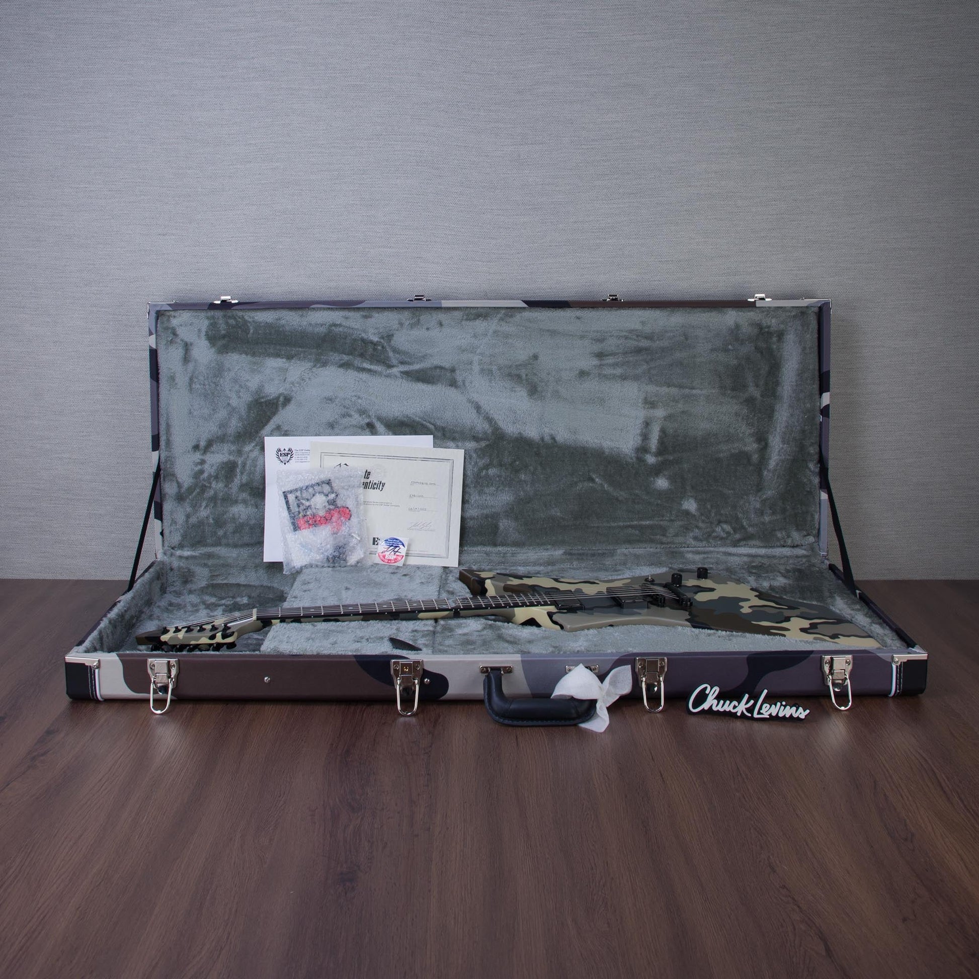 ESP Custom Shop James Hetfield Snakebyte Signature Electric Guitar - Snakebyte Camo - #E7811242