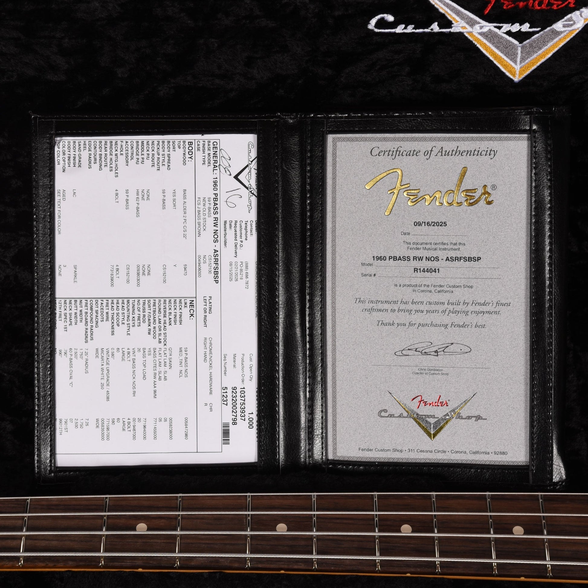 Fender Custom Shop 1960 Precision Bass NOS Aged Surf Burst Sparkle