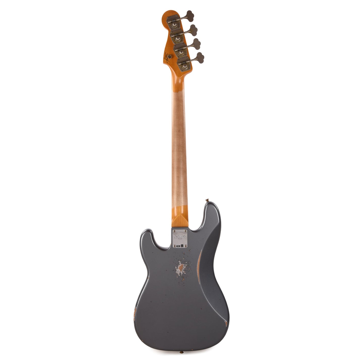 Fender Custom Shop 1960 Precision Bass Relic Super Faded Aged Charcoal Frost Metallic