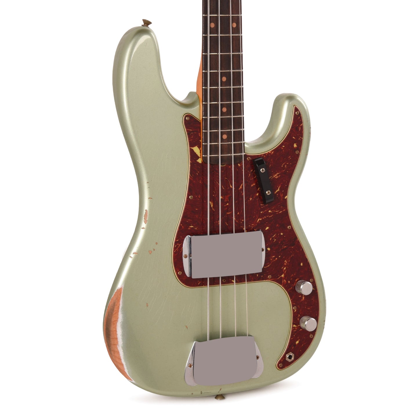 Fender Custom Shop 1960 Precision Bass Relic Super Faded Aged Sage Green Metallic