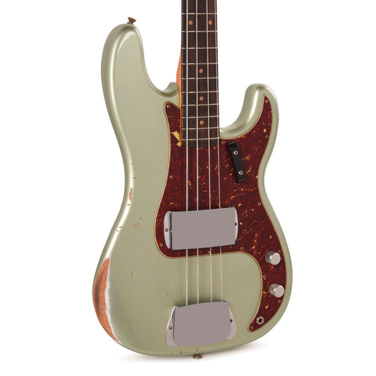Fender Custom Shop 1960 Precision Bass Relic Super Faded Aged Sage Green Metallic