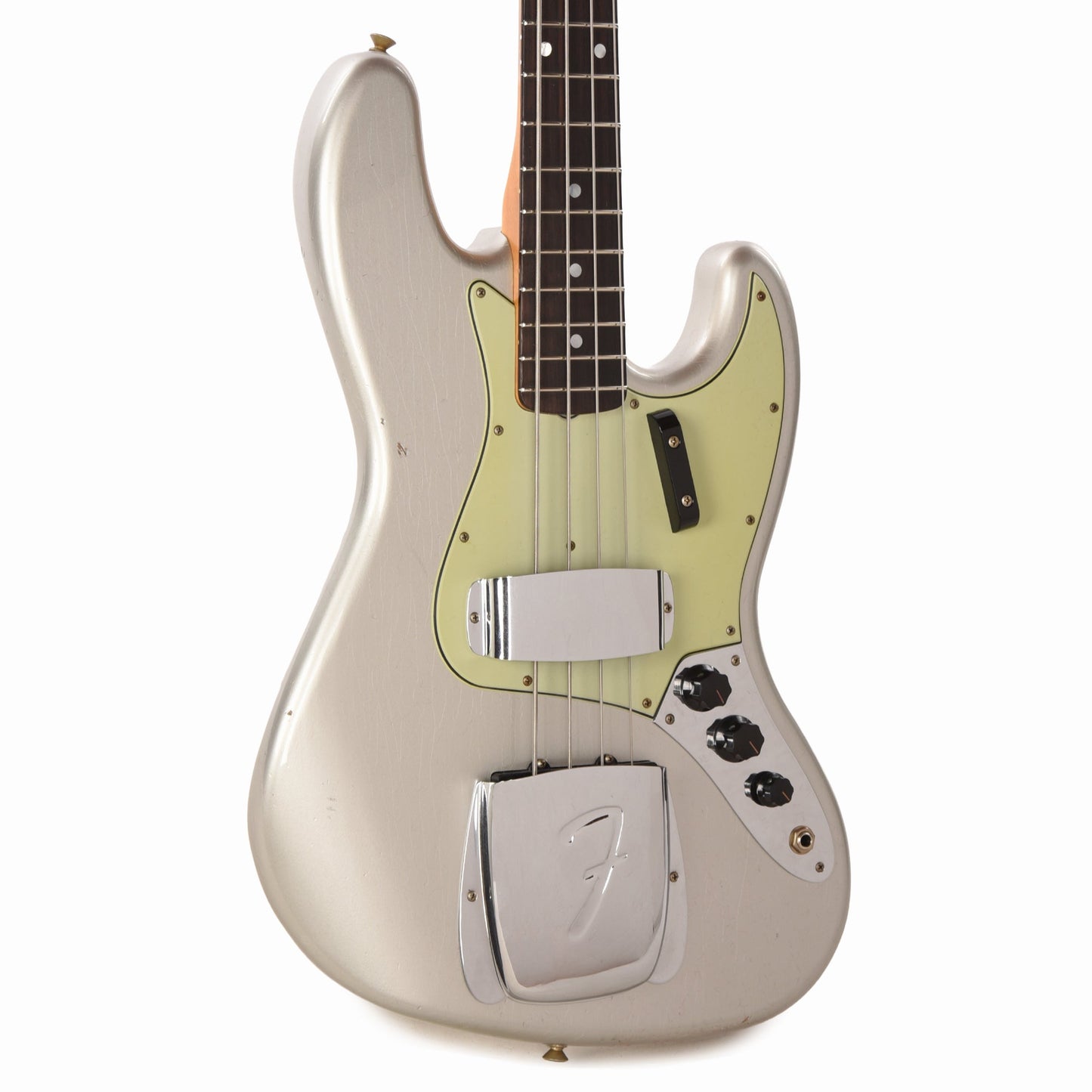 Fender Custom Shop 1965 Jazz Bass Journeyman Relic Faded Inca Silver