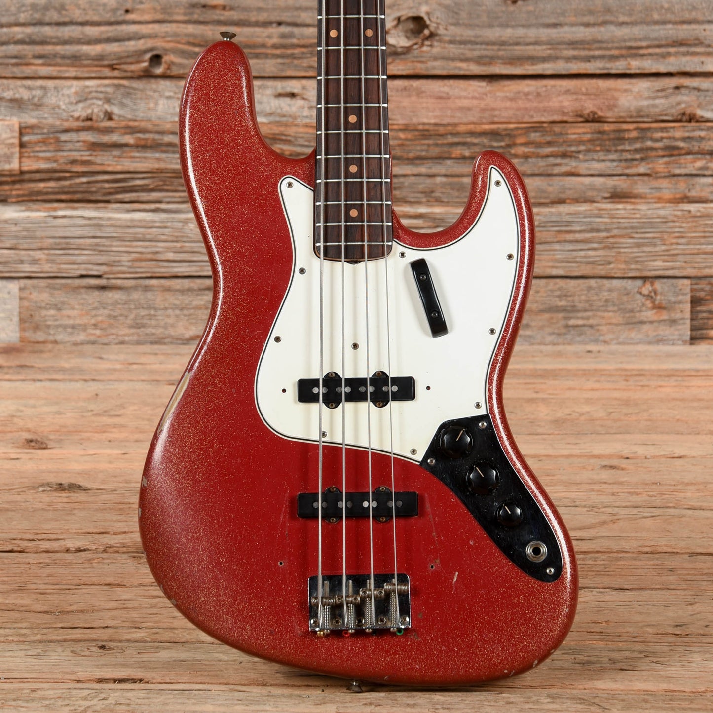 Fender Jazz Bass Red Sparkle Refin 1964