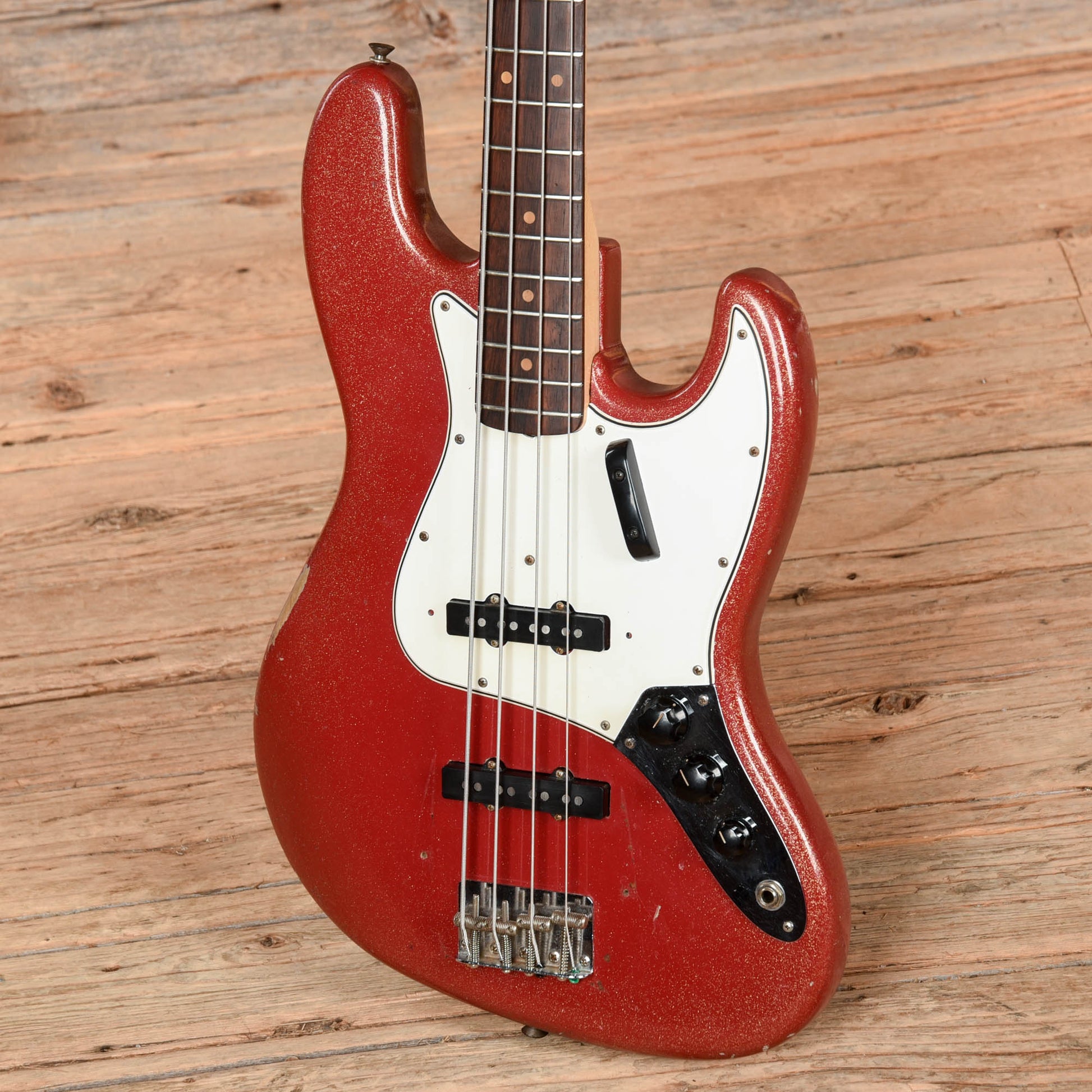 Fender Jazz Bass Red Sparkle Refin 1964