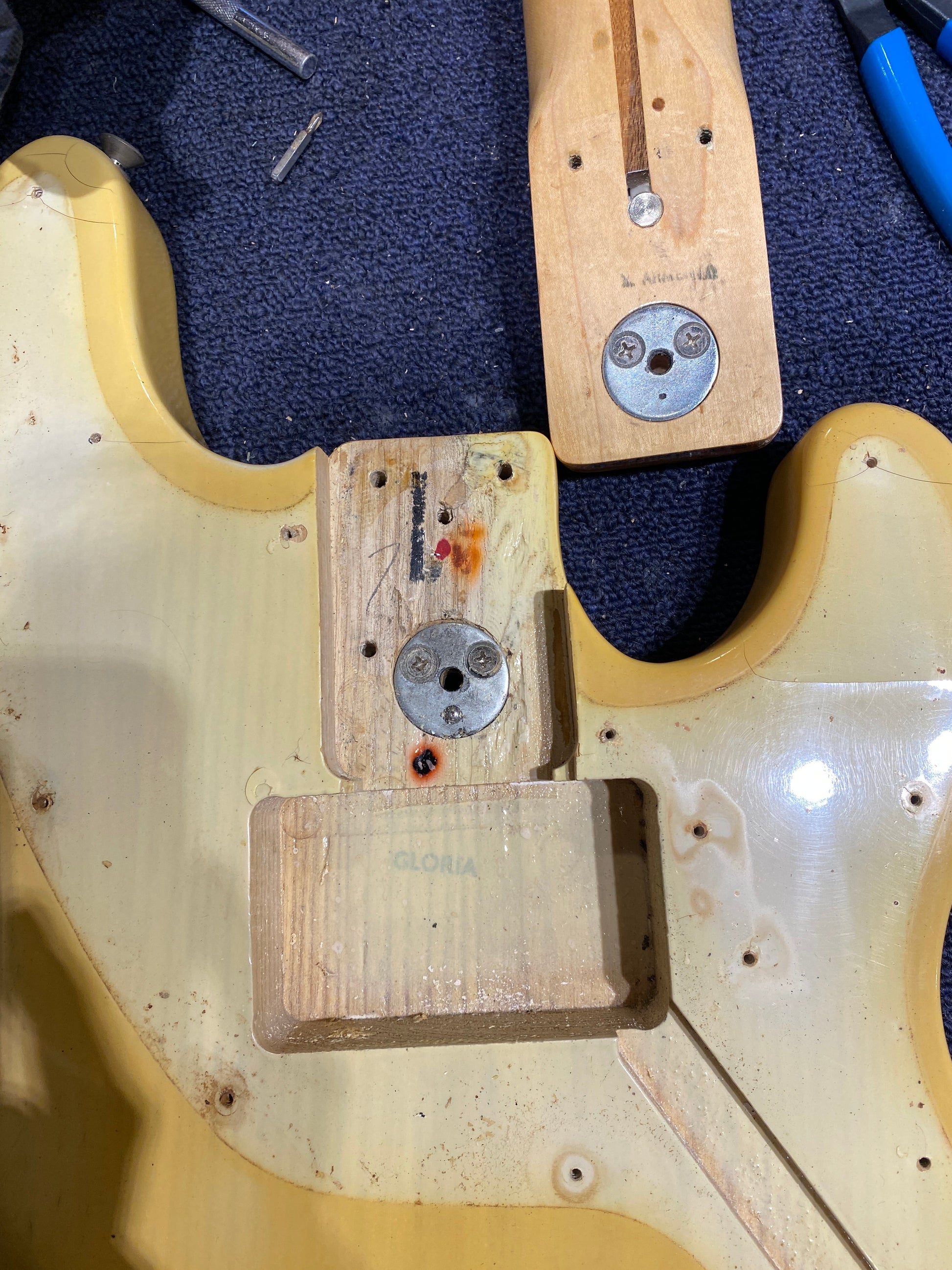 Fender Telecaster Bass Blonde 1972  - Dave Amato of REO Speedwagon