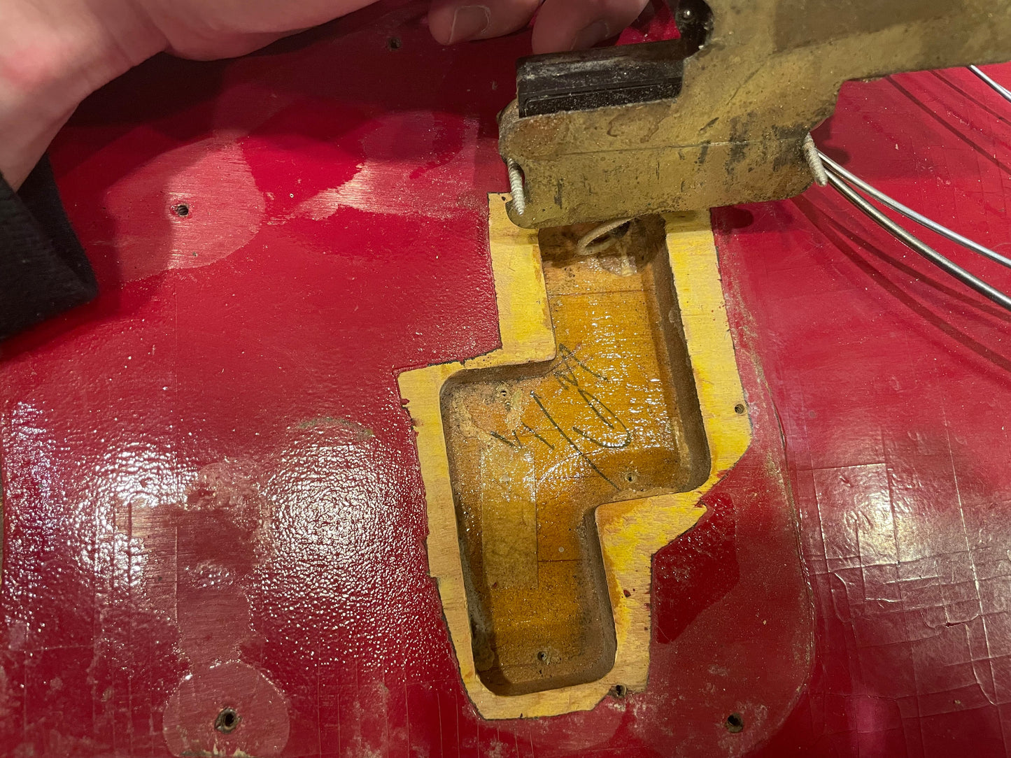 Fender Precision Bass Dakota Red Refin 1963
