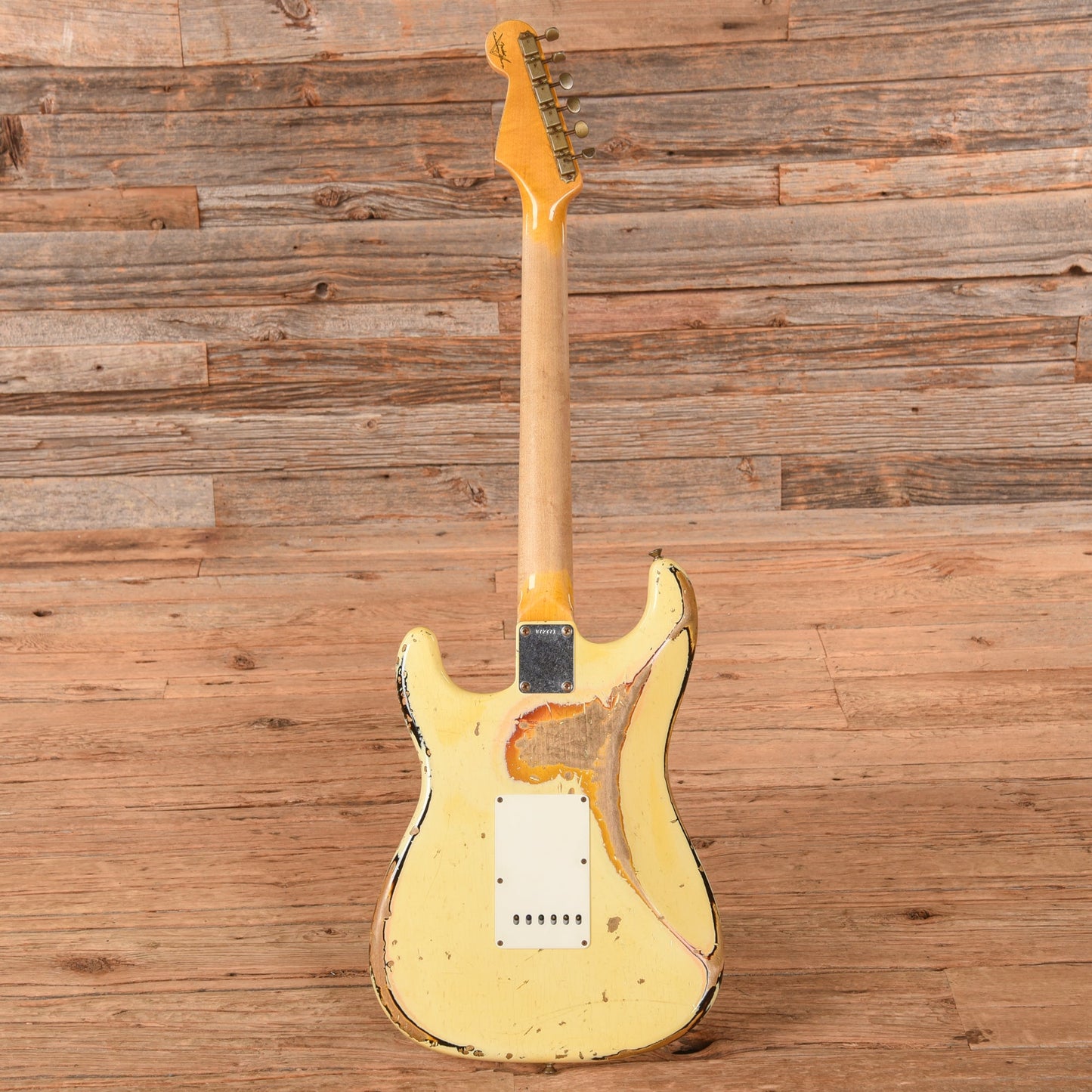 Fender Custom Shop '60 Stratocater Heavy Relic White over Sunburst 2013