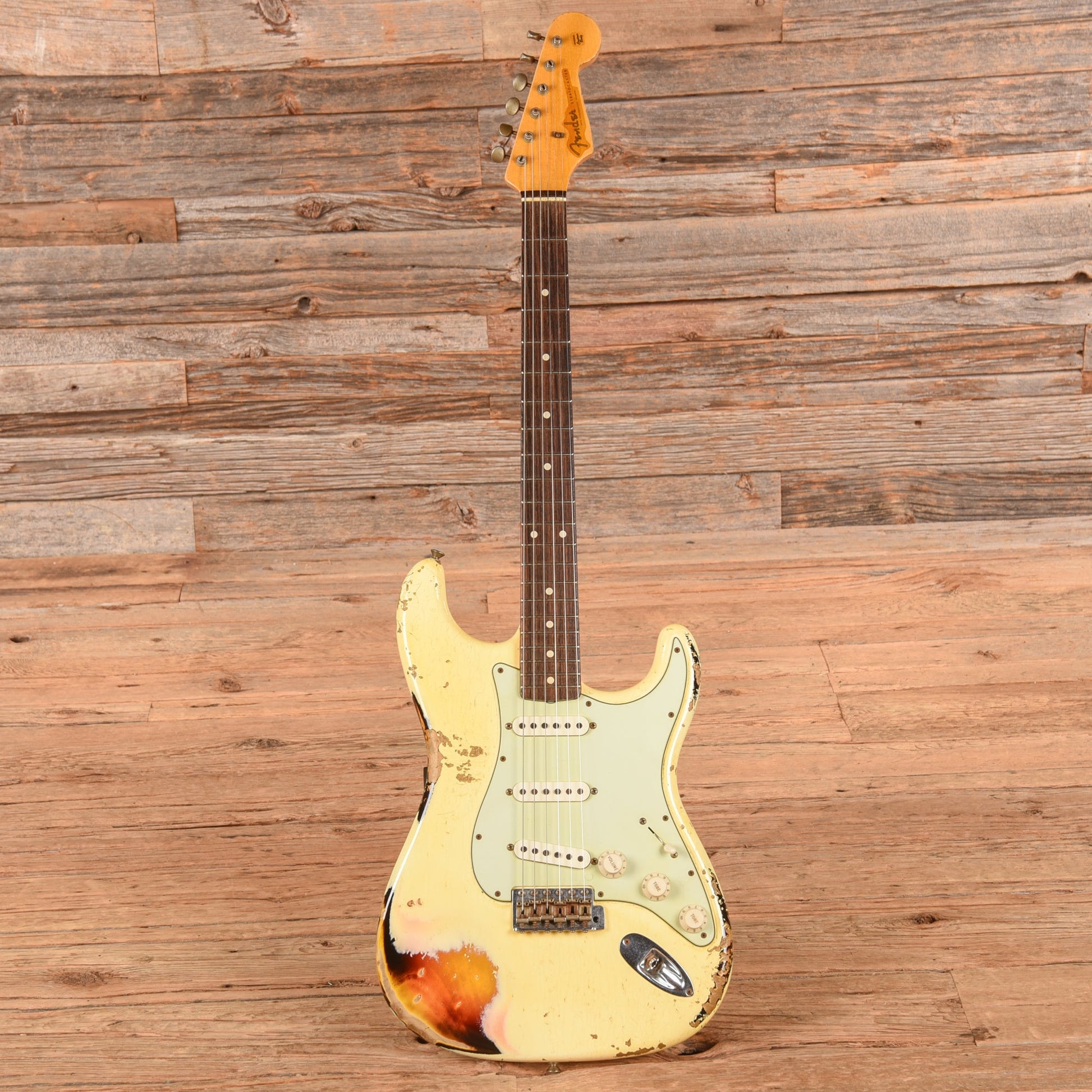 Fender Custom Shop '60 Stratocater Heavy Relic White over Sunburst 2013