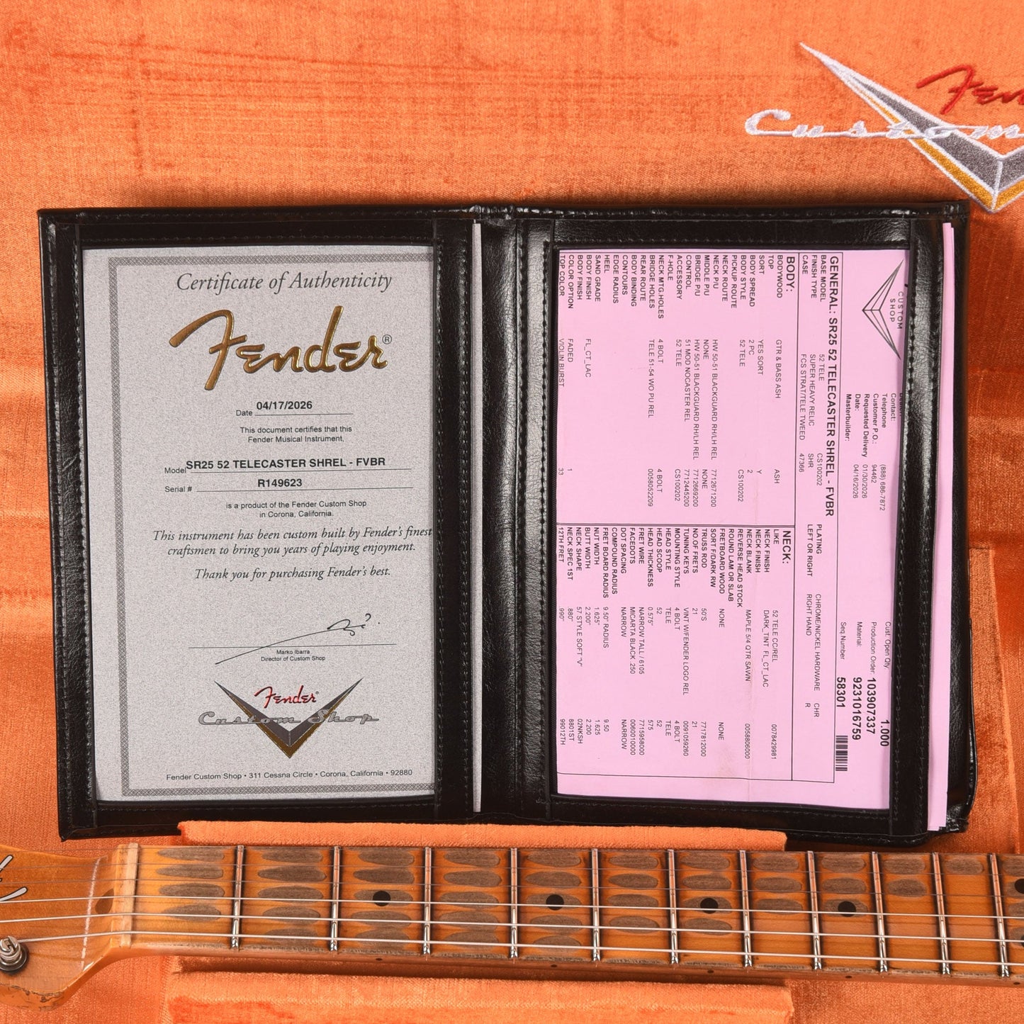 Fender Custom Shop 1952 Telecaster Faded Violin Burst Super Heavy Relic w/Hand-Wound '50/'51 Blackguard Pickups