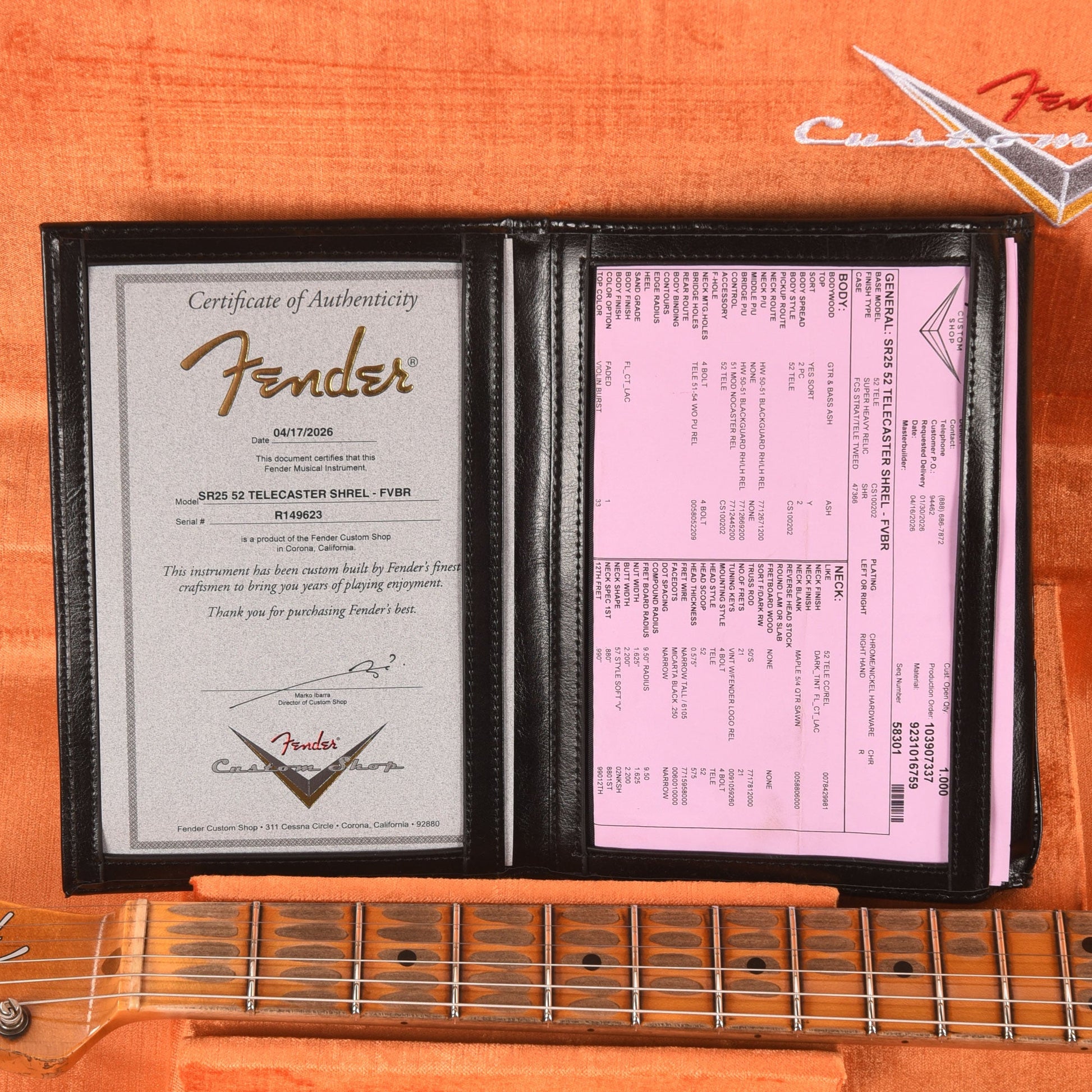 Fender Custom Shop 1952 Telecaster Faded Violin Burst Super Heavy Relic w/Hand-Wound '50/'51 Blackguard Pickups