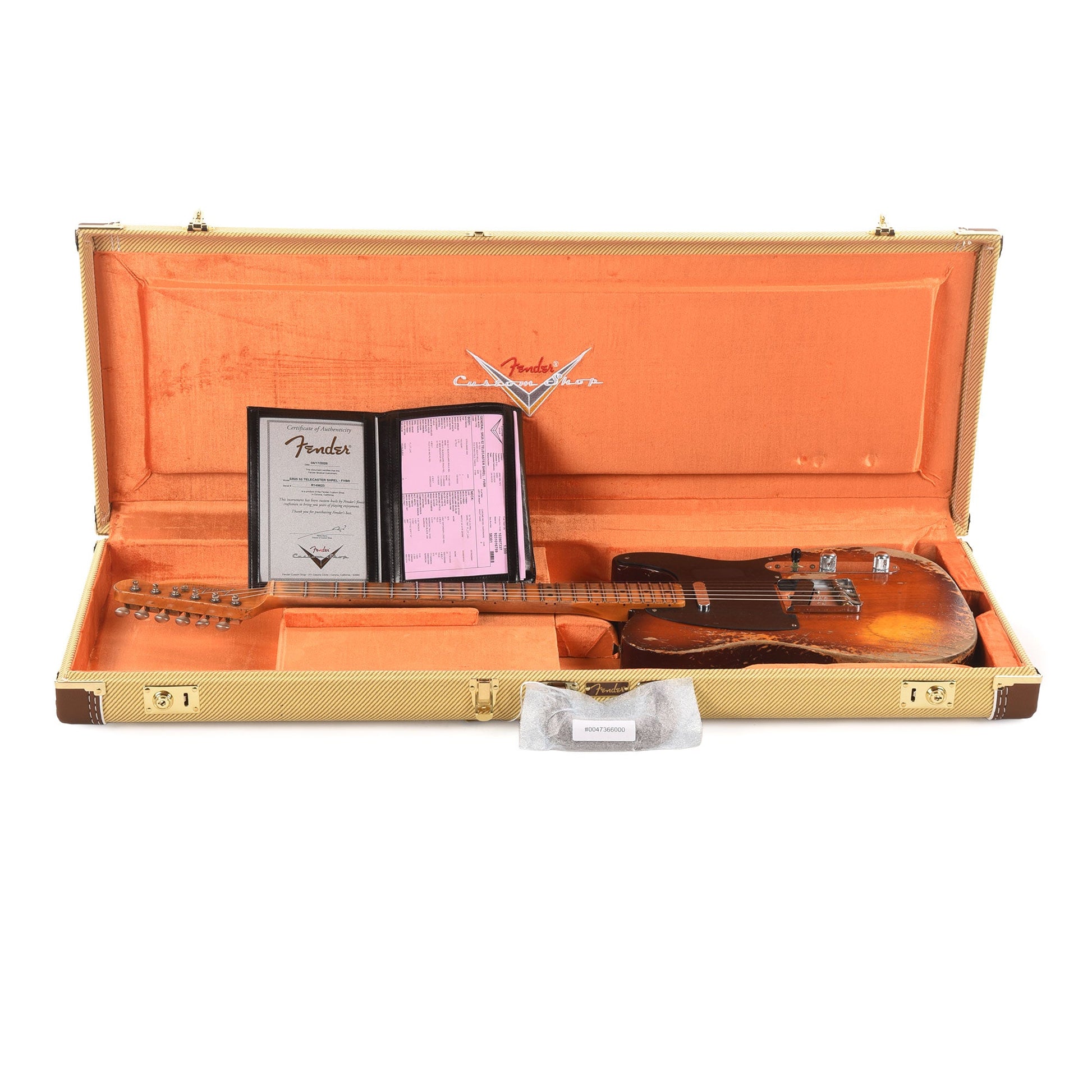 Fender Custom Shop 1952 Telecaster Faded Violin Burst Super Heavy Relic w/Hand-Wound '50/'51 Blackguard Pickups
