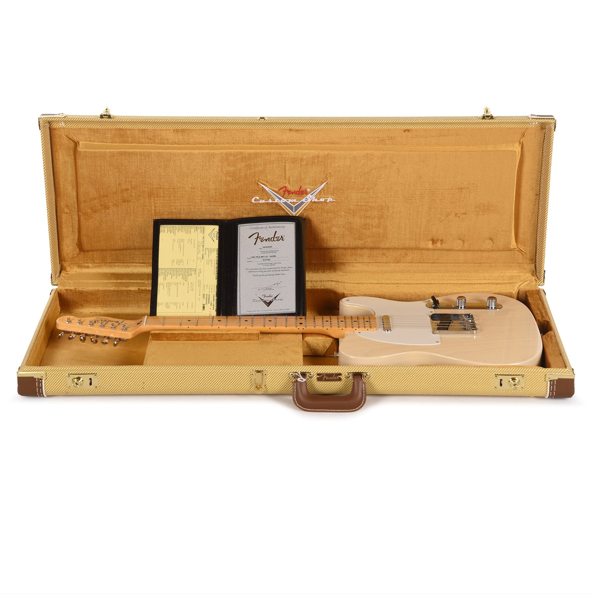 Fender Custom Shop 1955 Telecaster "Chicago Special" Deluxe Closet Classic Super Aged White Blonde