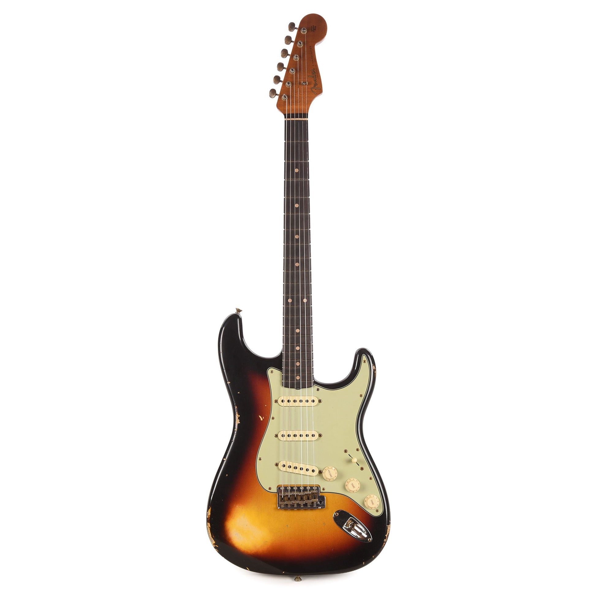 Fender Custom Shop 1960s Dual Mag II Stratocaster Relic 3-Tone Sunburst w/Roasted Maple Neck