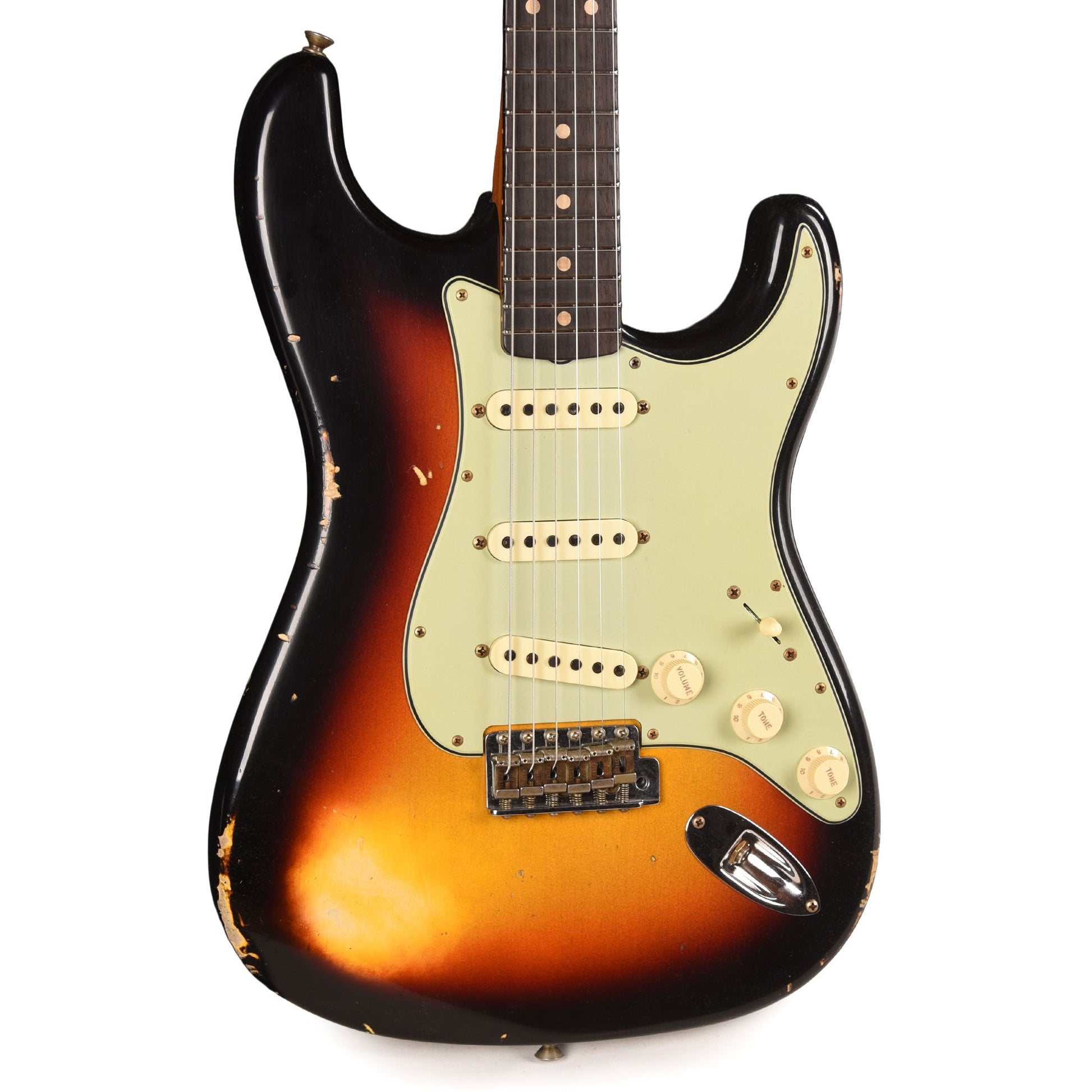 Fender Custom Shop 1960s Dual Mag II Stratocaster Relic 3-Tone Sunburst w/Roasted Maple Neck
