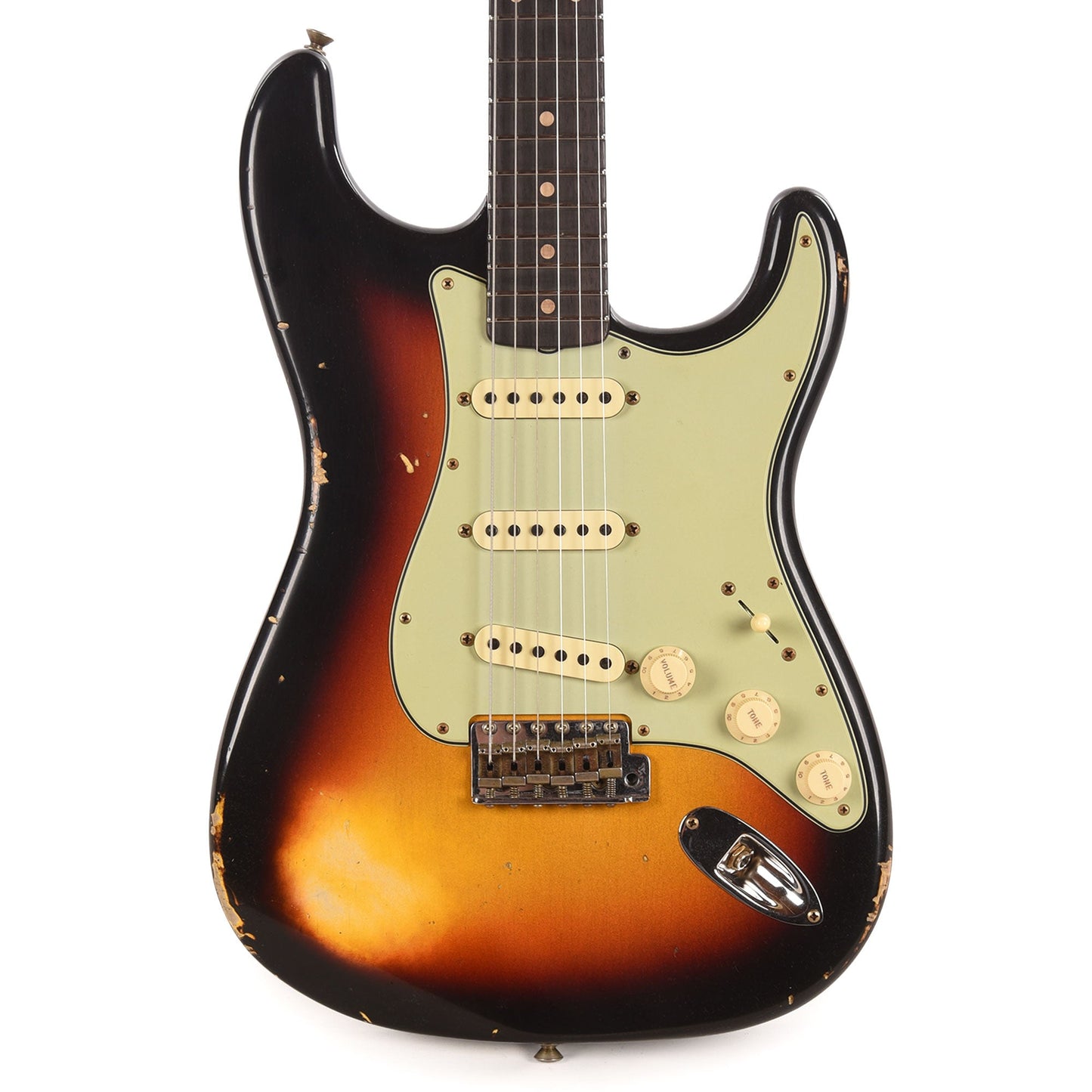 Fender Custom Shop 1960s Dual Mag II Stratocaster Relic 3-Tone Sunburst w/Roasted Maple Neck