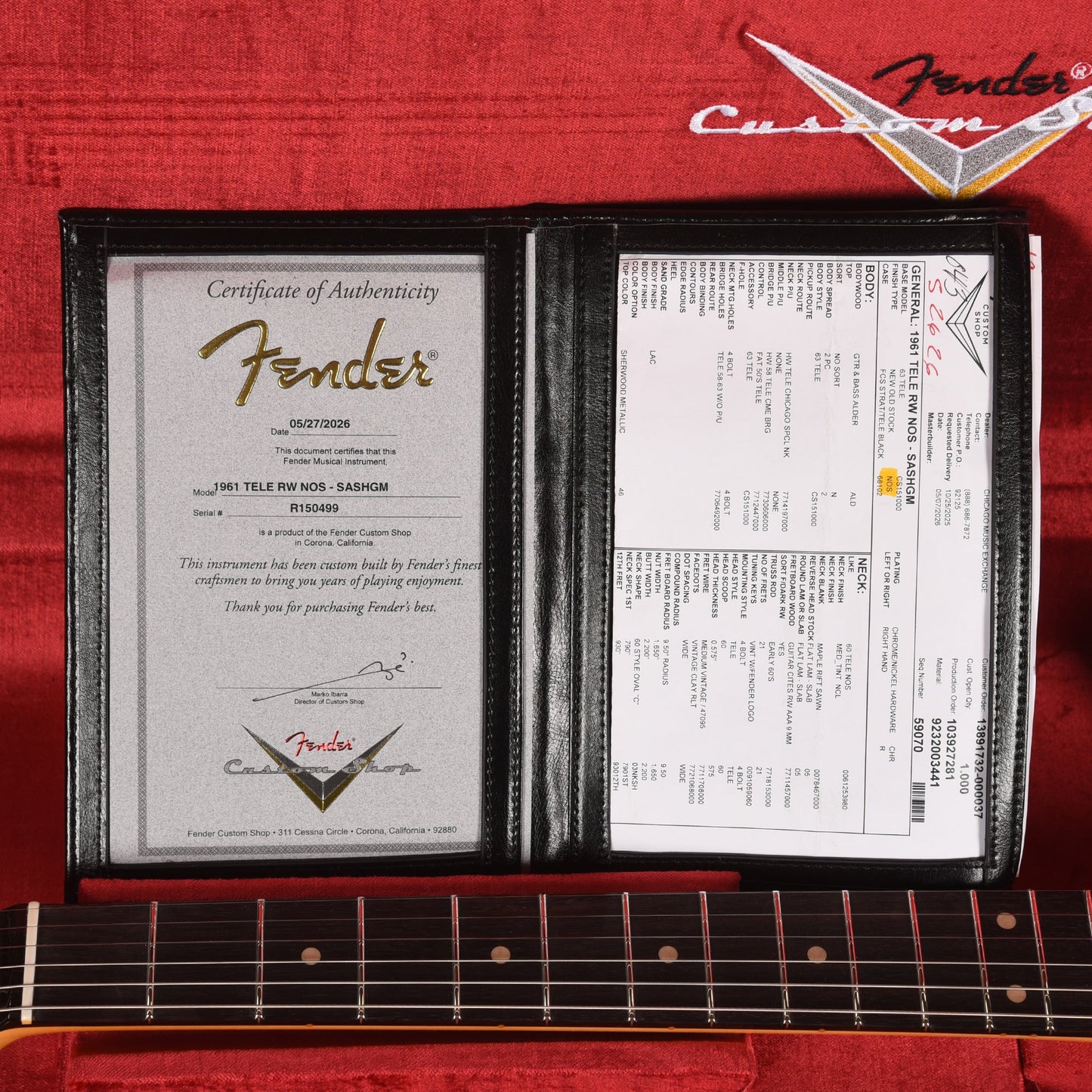 Fender Custom Shop 1961 Telecaster "Chicago Special" NOS Super Aged Sherwood Green Metallic