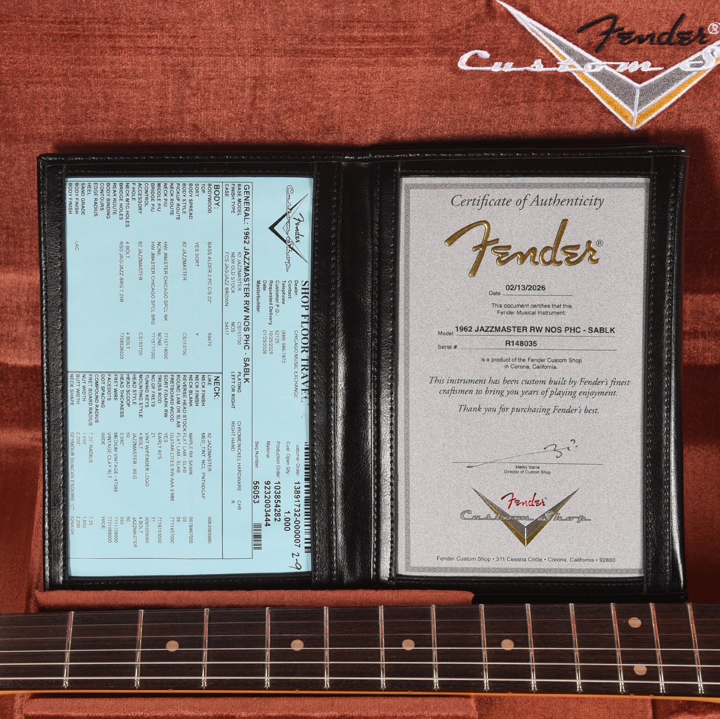 Fender Custom Shop 1962 Jazzmaster "Chicago Special" NOS Super Aged Black