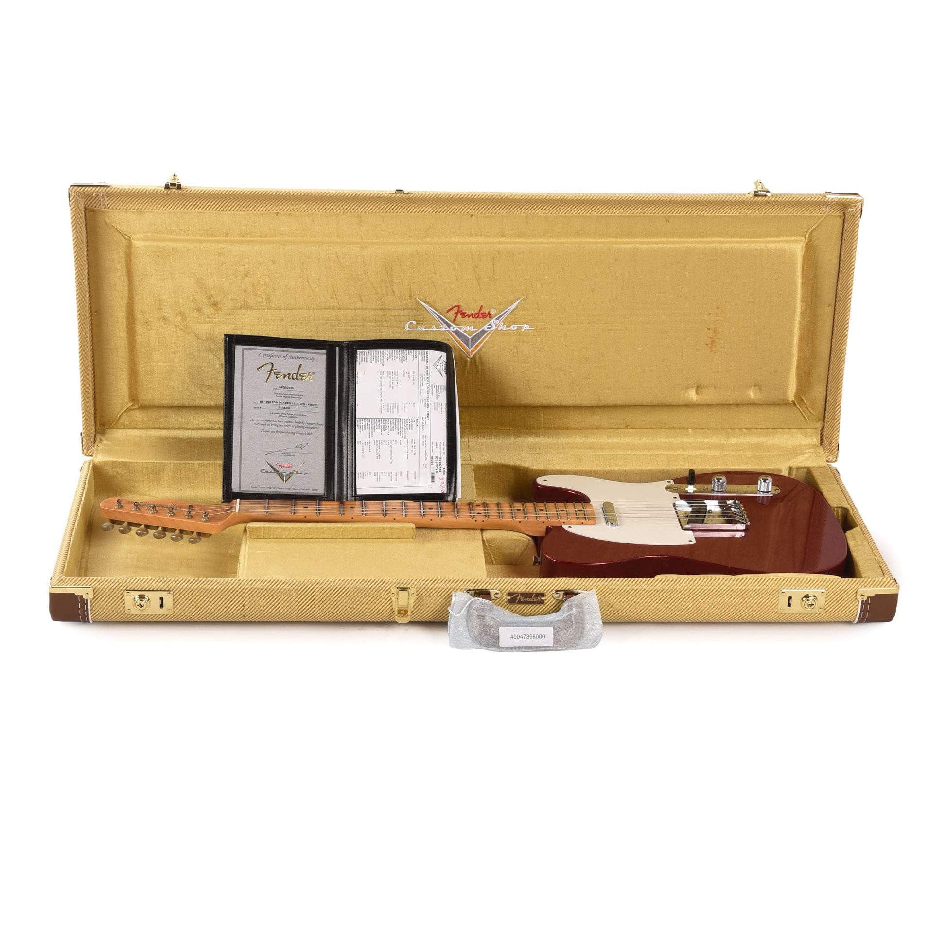 Fender Custom Shop 2026 Time Machine 1958 Top-Load Telecaster Journeyman Relic Firemist Red