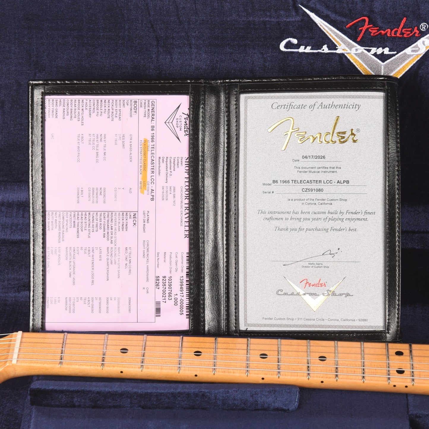 Fender Custom Shop 2026 Time Machine 1966 Telecaster Deluxe Closet Classic Aged Lake Placid Blue