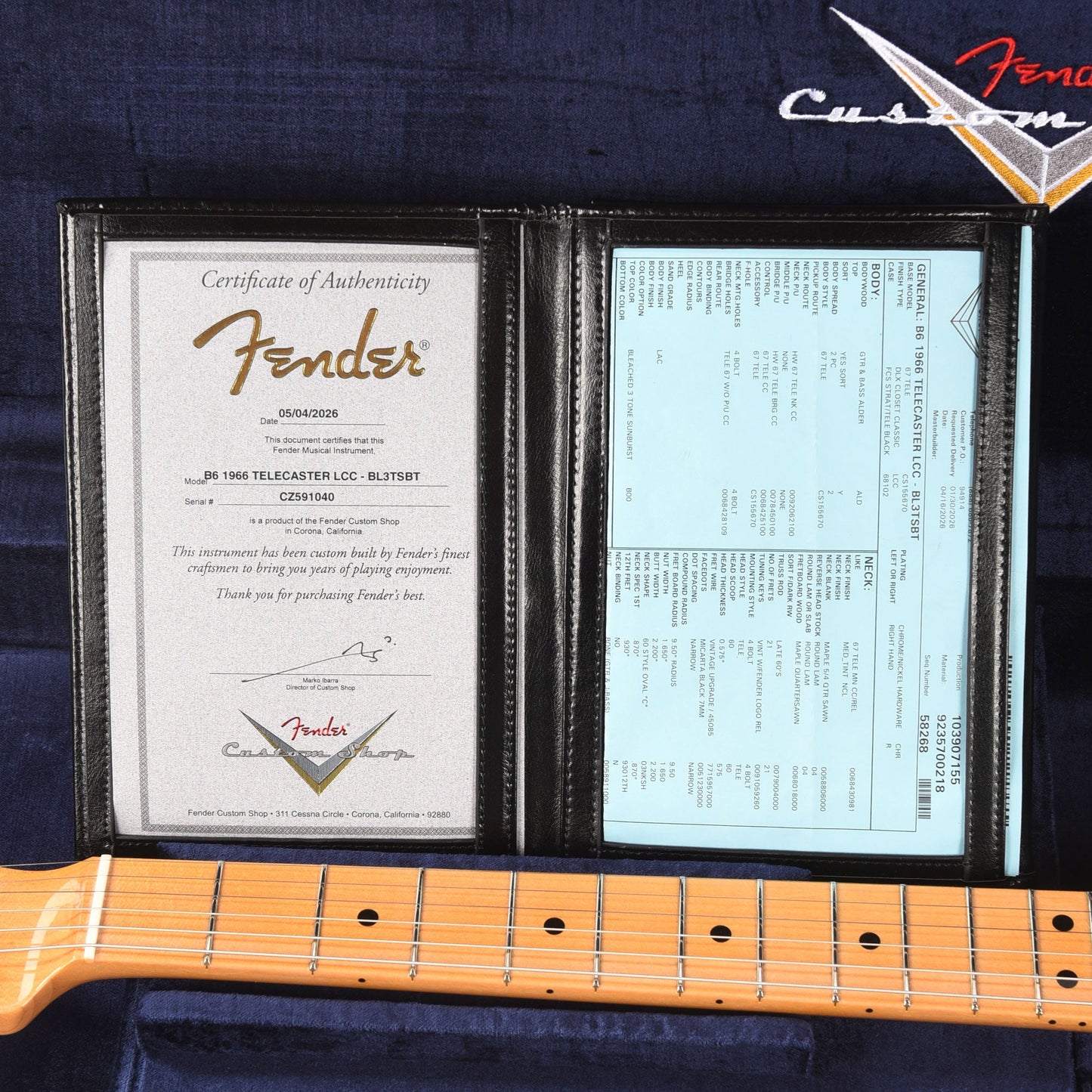 Fender Custom Shop 2026 Time Machine 1966 Telecaster Deluxe Closet Classic Bleached 3-Tone Sunburst