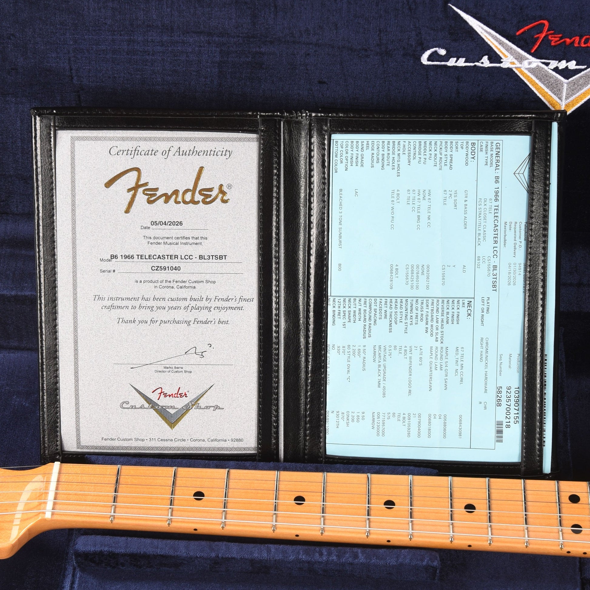 Fender Custom Shop 2026 Time Machine 1966 Telecaster Deluxe Closet Classic Bleached 3-Tone Sunburst