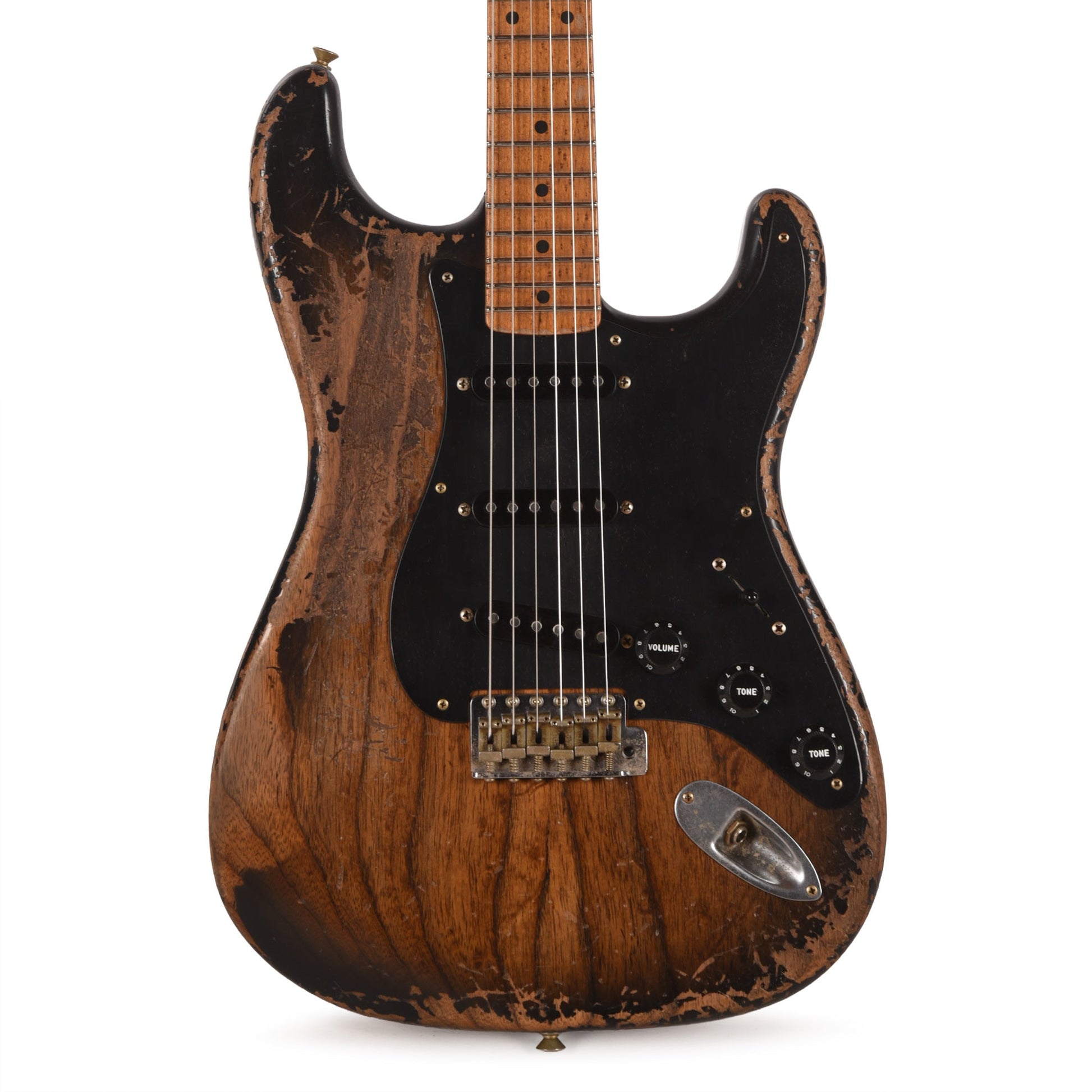 Fender Custom Shop '50s 3A Birdseye Neck Strat Ultimate Relic Black Burst Master Built By Kyle McMillin