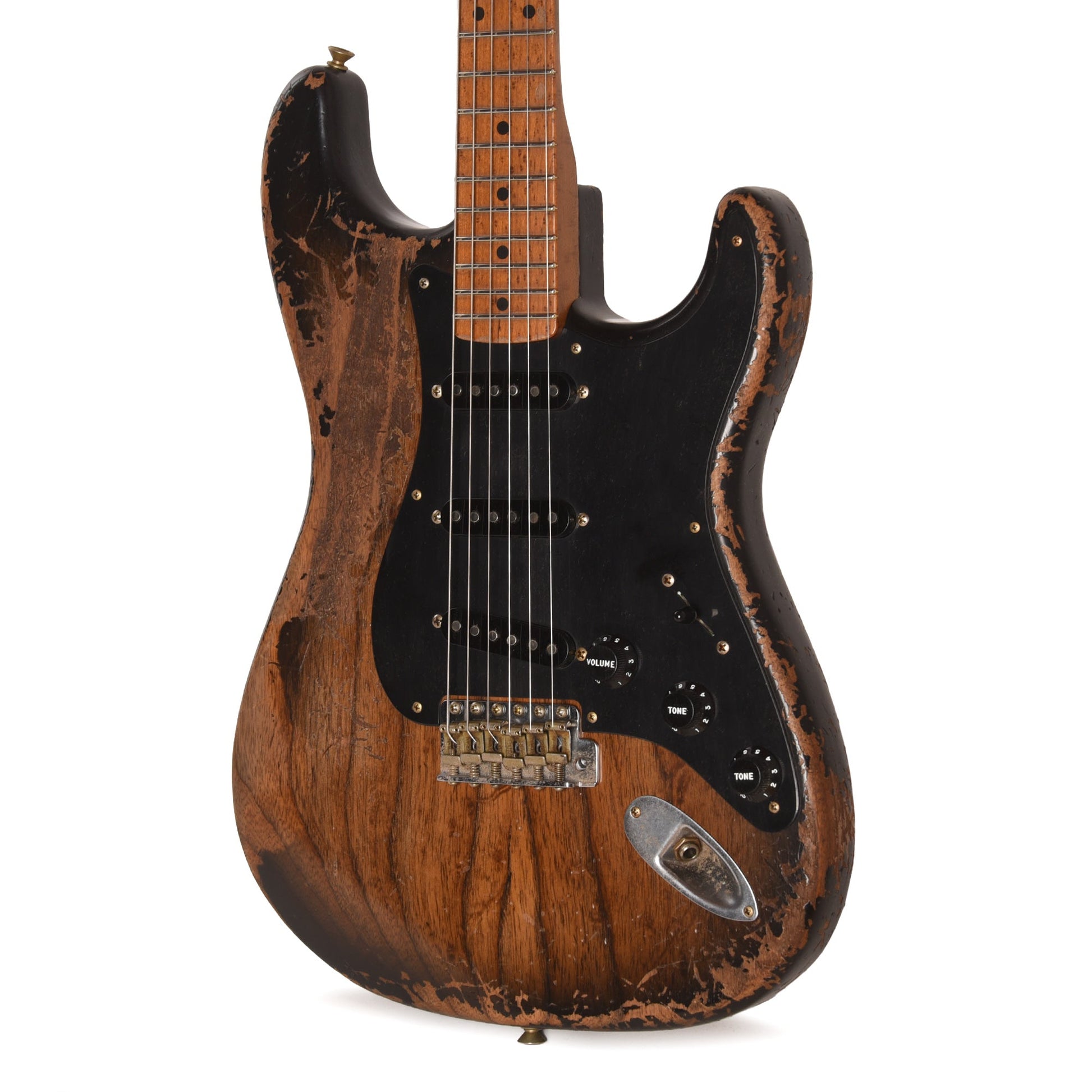 Fender Custom Shop '50s 3A Birdseye Neck Strat Ultimate Relic Black Burst Master Built By Kyle McMillin