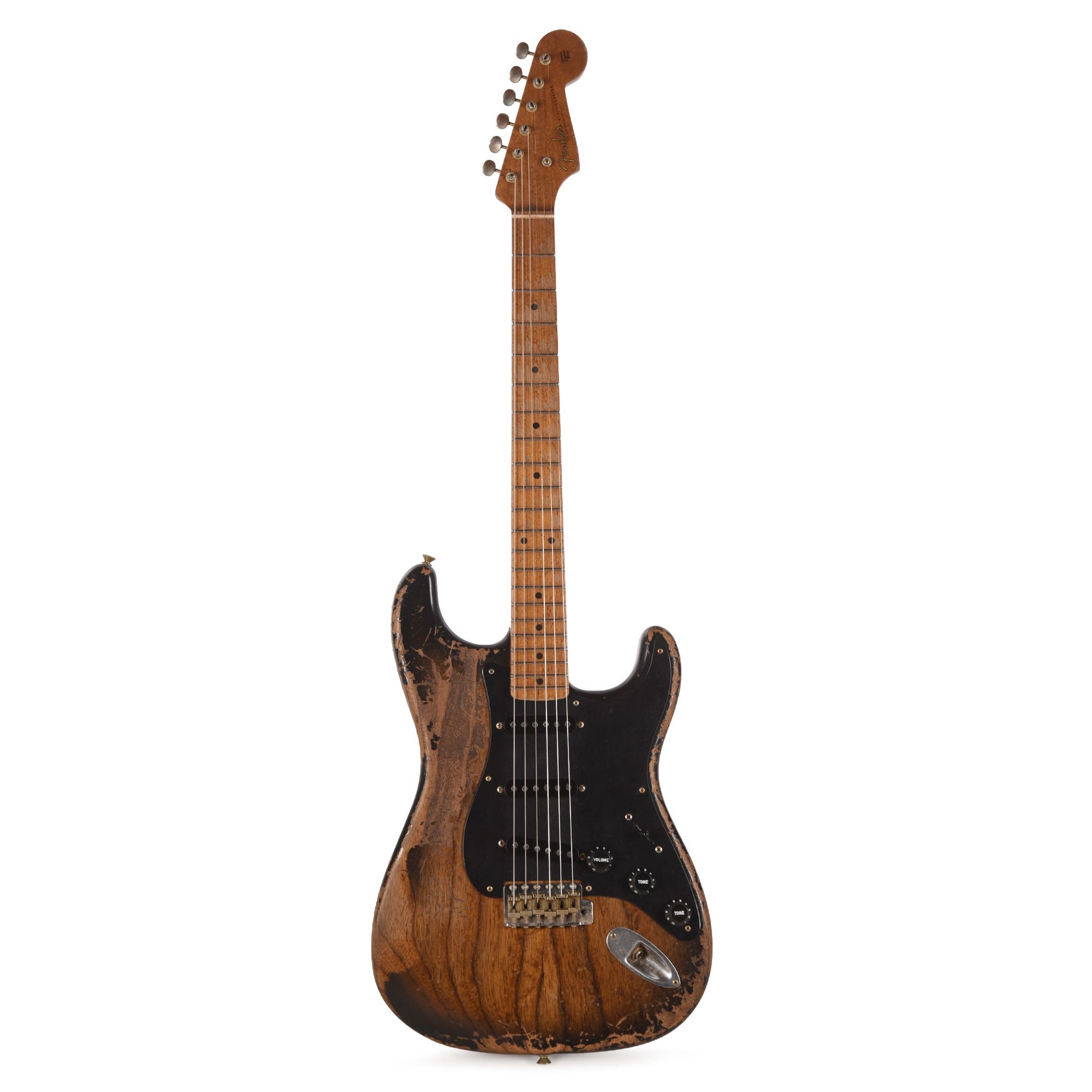 Fender Custom Shop '50s 3A Birdseye Neck Strat Ultimate Relic Black Burst Master Built By Kyle McMillin