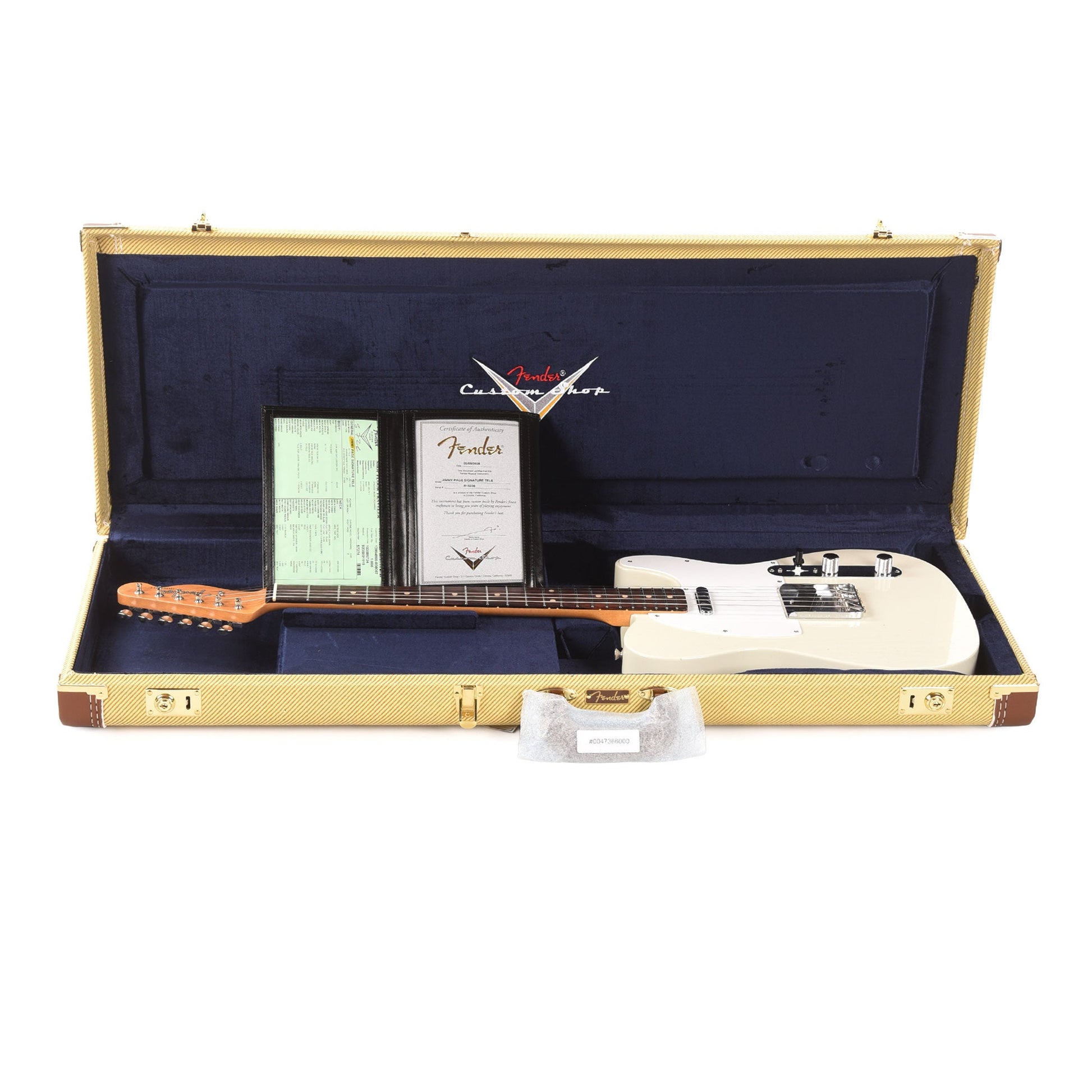 Fender Custom Shop Artist Jimmy Page Signature Telecaster Journeyman Relic White Blonde