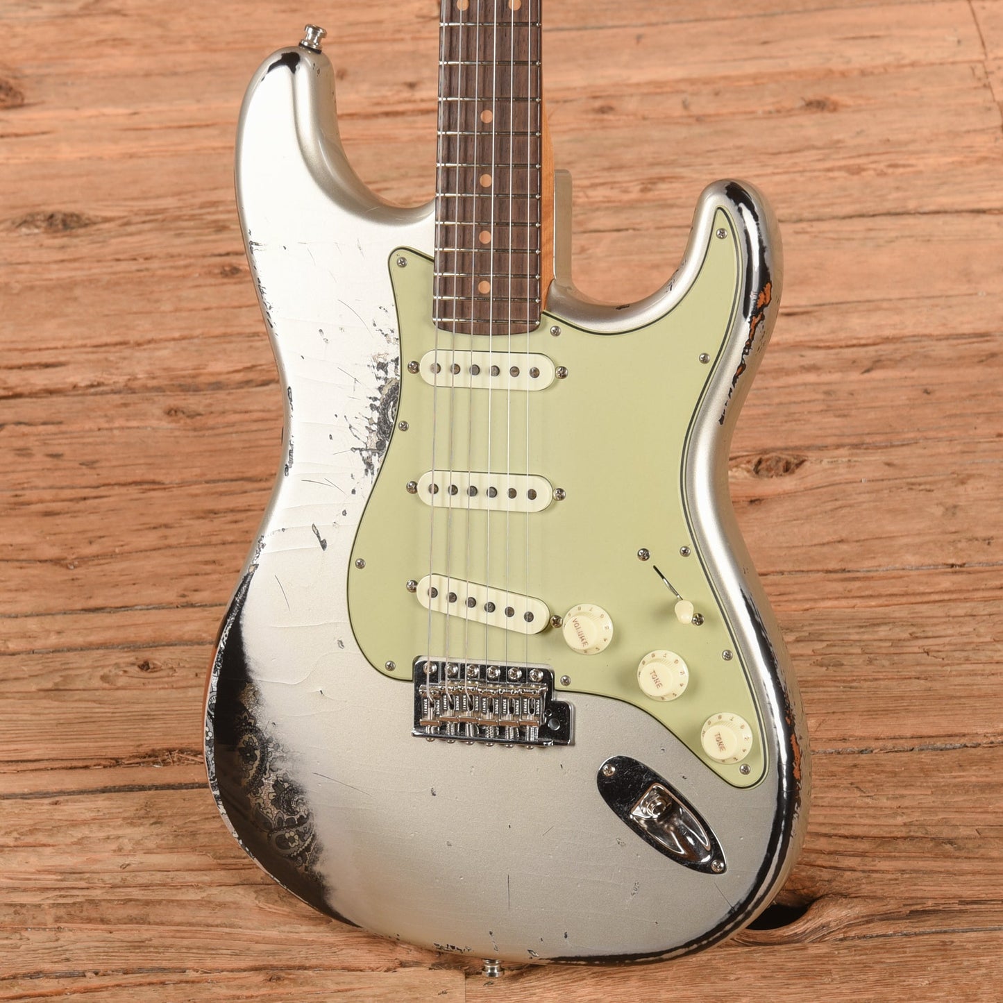 Fender Custom Shop GT11 Stratocaster Heavy Relic Inca Silver over Black Paisley 2025