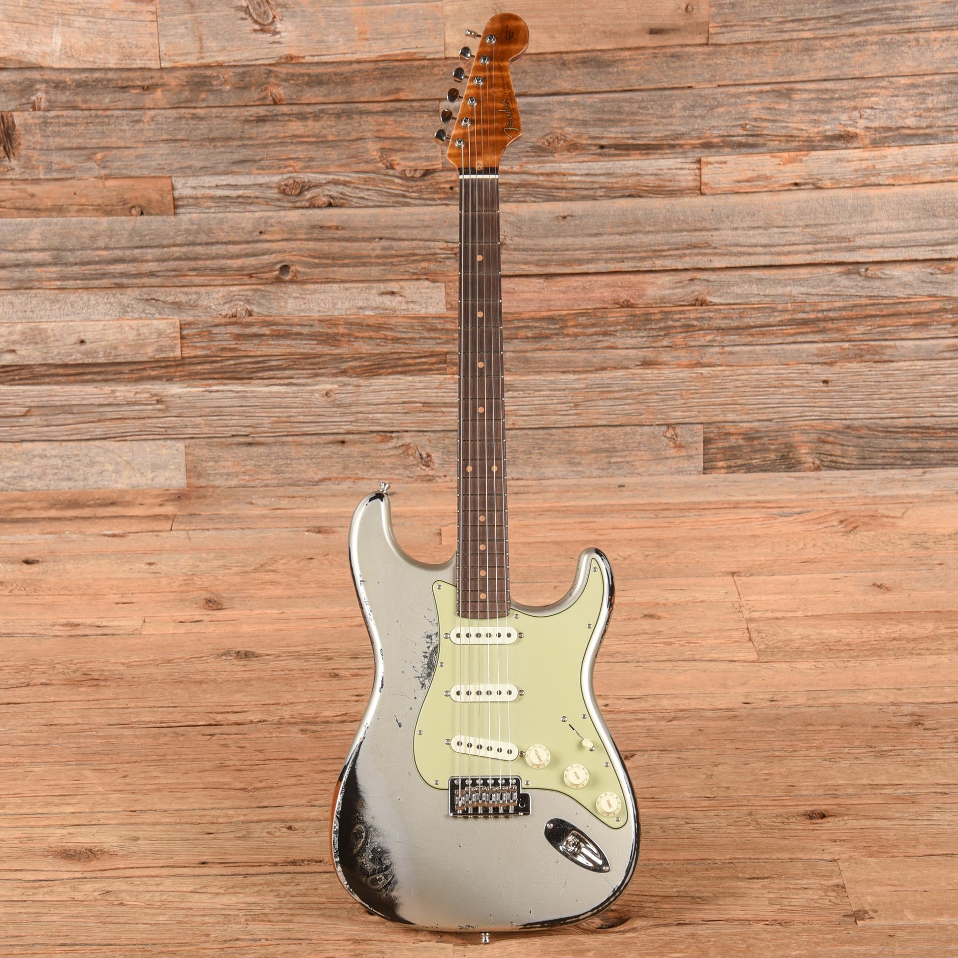 Fender Custom Shop GT11 Stratocaster Heavy Relic Inca Silver over Black Paisley 2025
