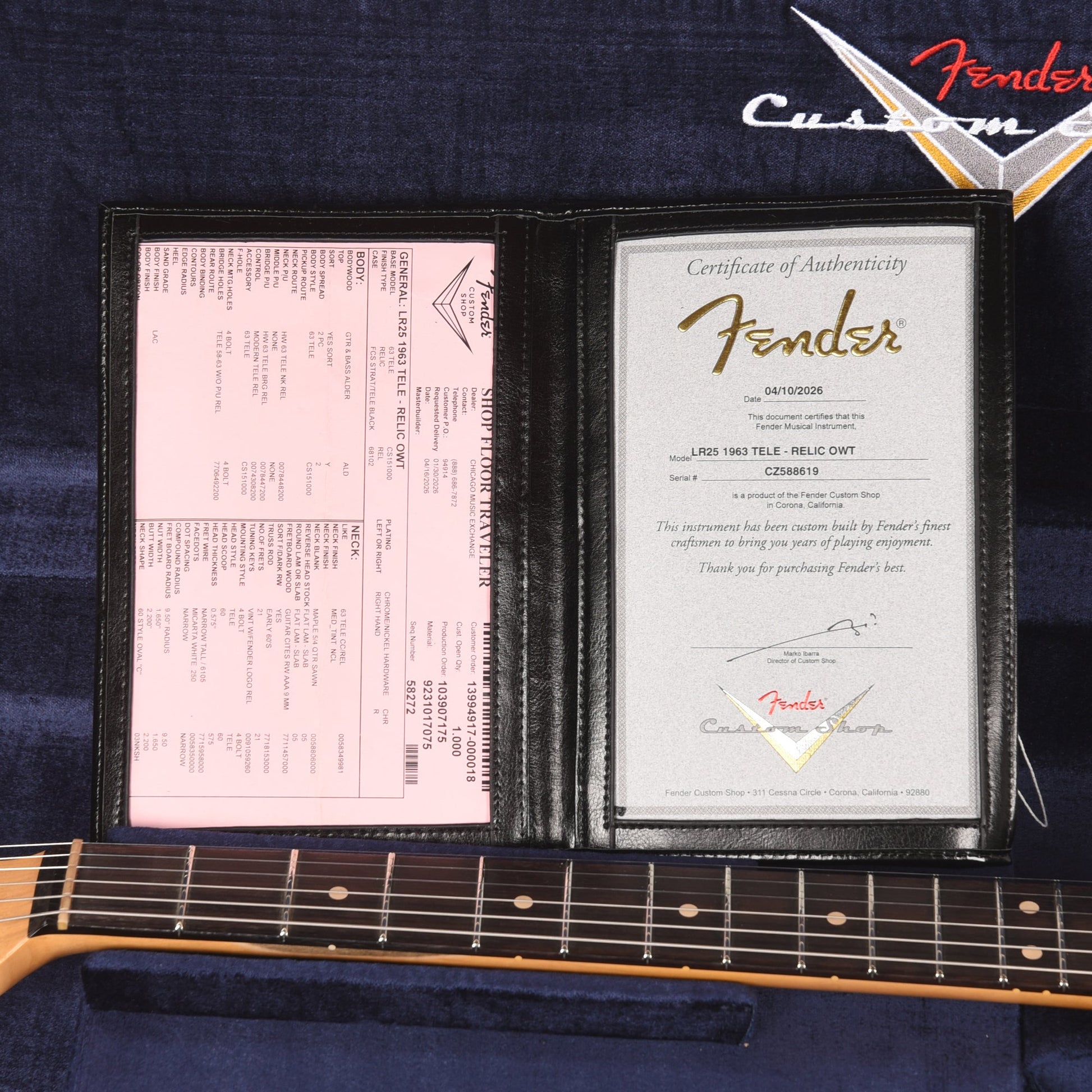 Fender Custom Shop Limited Edition 1963 Telecaster Relic Olympic White