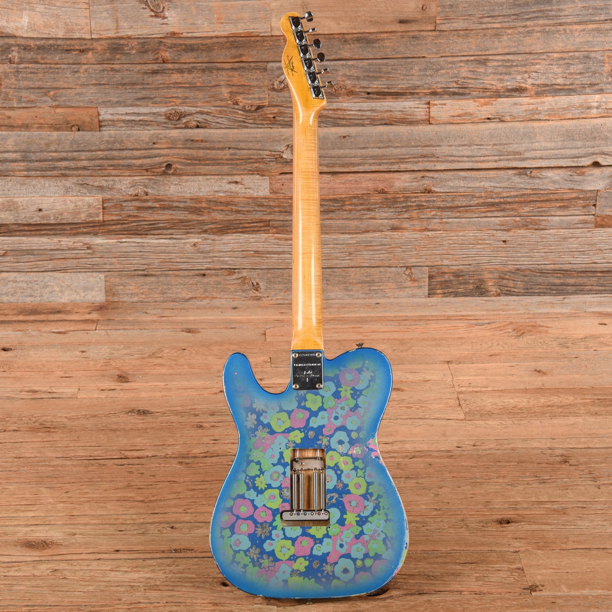 Fender Custom Shop Limited Edition 1972 Telecaster Thinline Rosewood Relic w/Trem Blue Flower 2019