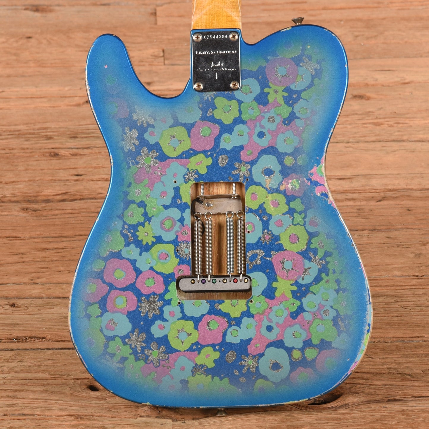 Fender Custom Shop Limited Edition 1972 Telecaster Thinline Rosewood Relic w/Trem Blue Flower 2019