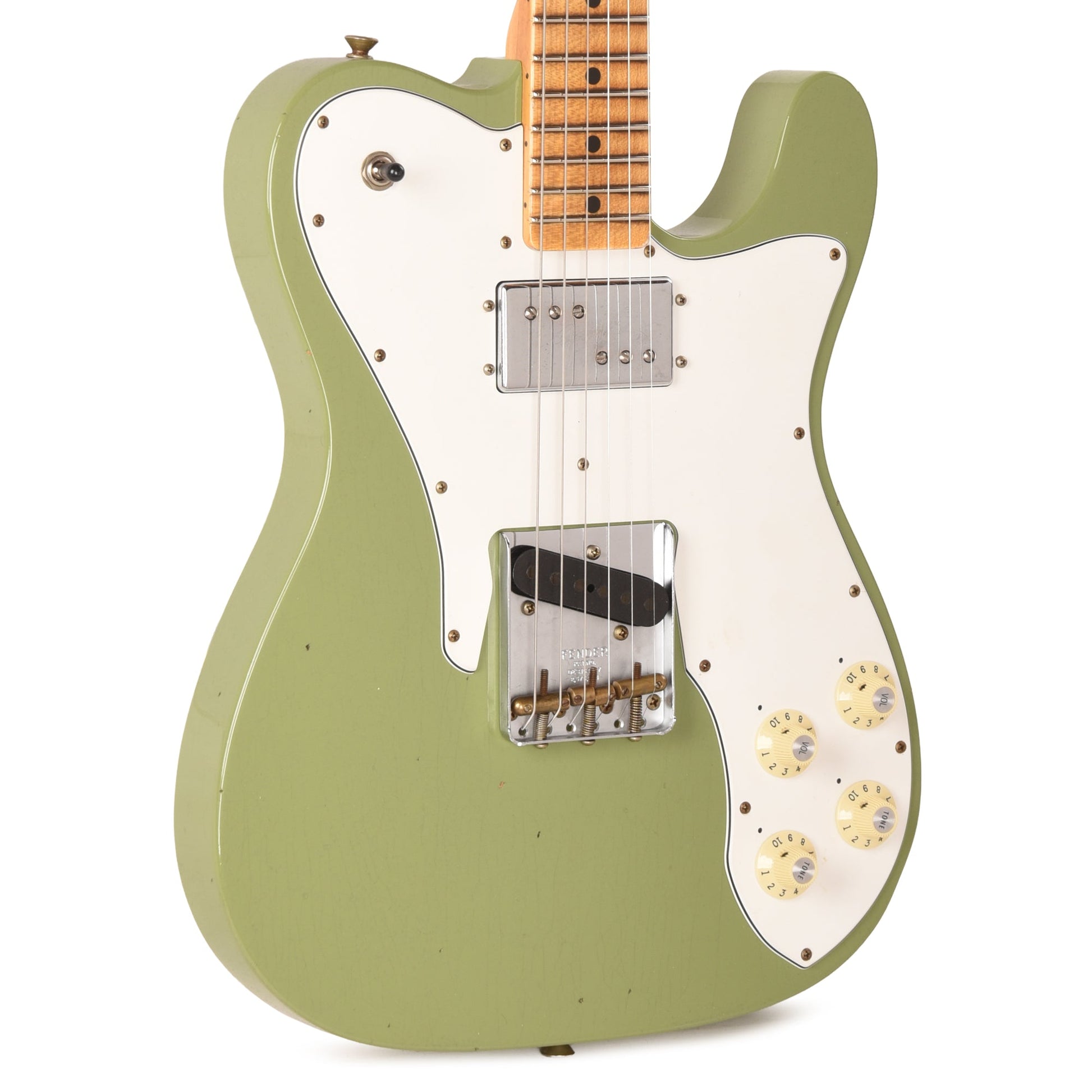 Fender Custom Shop Limited Edition Telecaster Custom Faded Aged Sweet Pea Green Journeyman Relic w/CuNiFe Humbucker