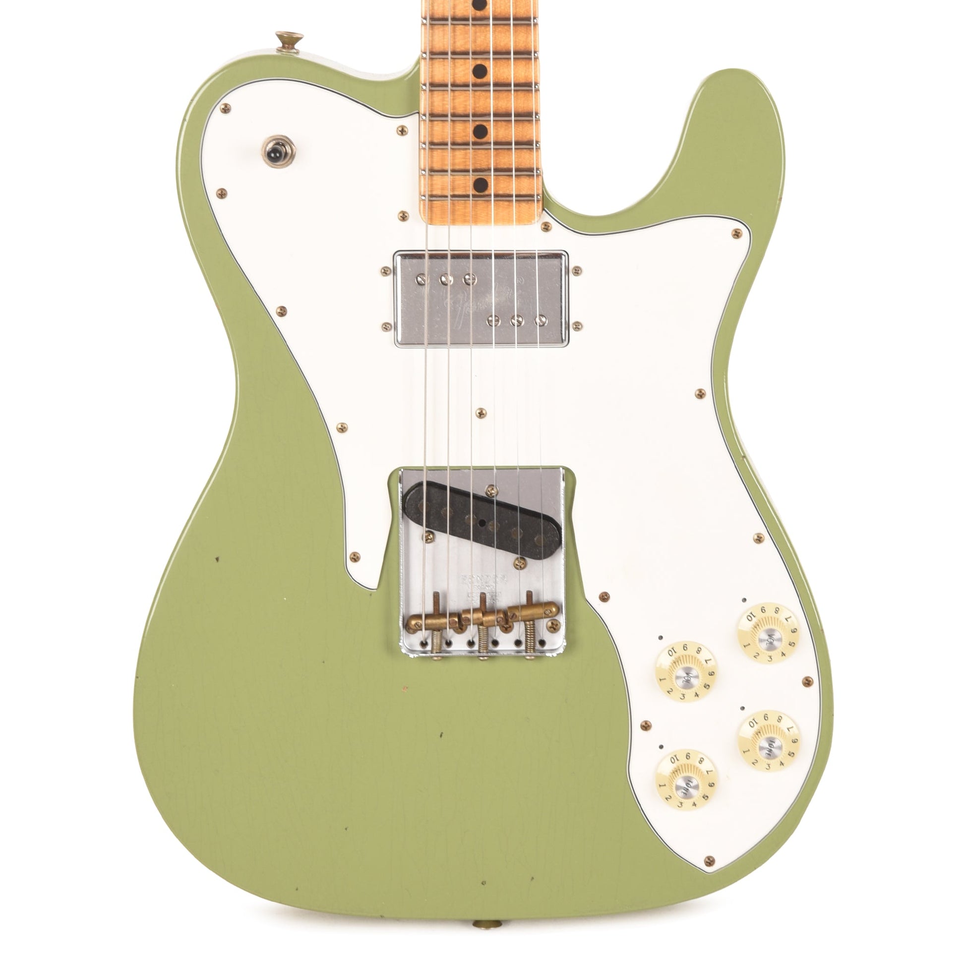 Fender Custom Shop Limited Edition Telecaster Custom Faded Aged Sweet Pea Green Journeyman Relic w/CuNiFe Humbucker