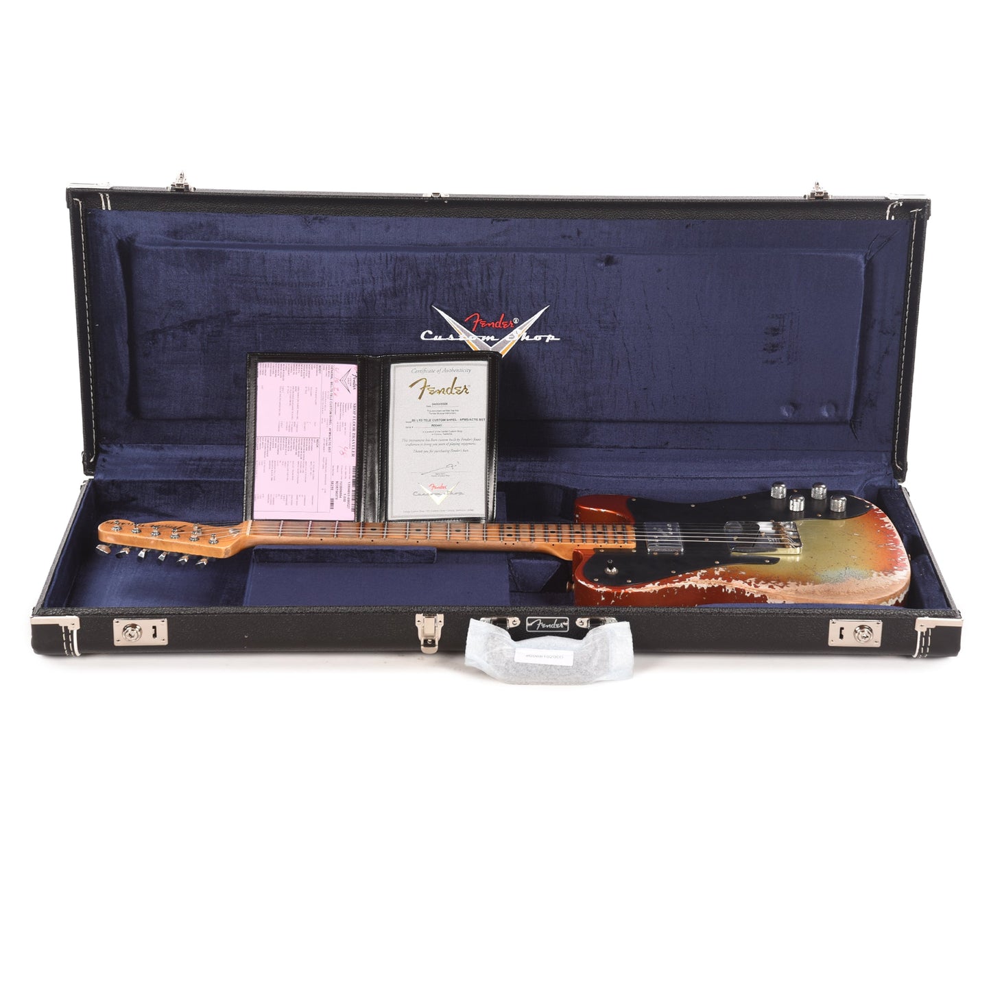 Fender Custom Shop LTD Telecaster Custom Super Heavy Relic Aged Firemist Silver w/Aged Candy Tangerine Burst Twilight Sky