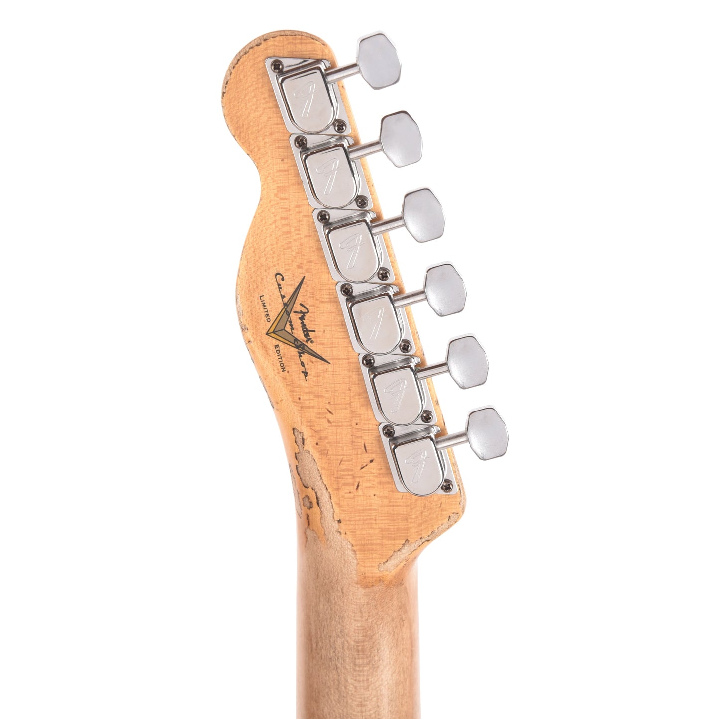 Fender Custom Shop LTD Telecaster Custom Super Heavy Relic Aged Firemist Silver w/Aged Candy Tangerine Burst Twilight Sky