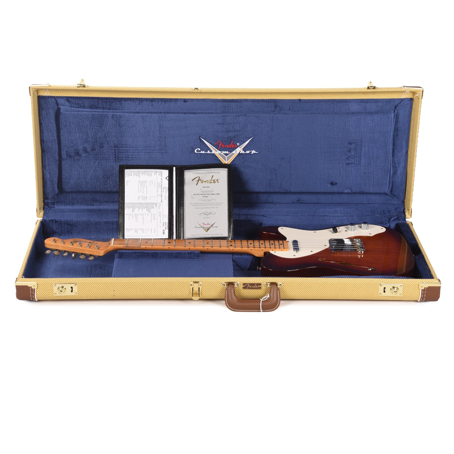 Fender Custom Shop 1950s Telecaster Thinline Journeyman Relic Aged Violin Burst