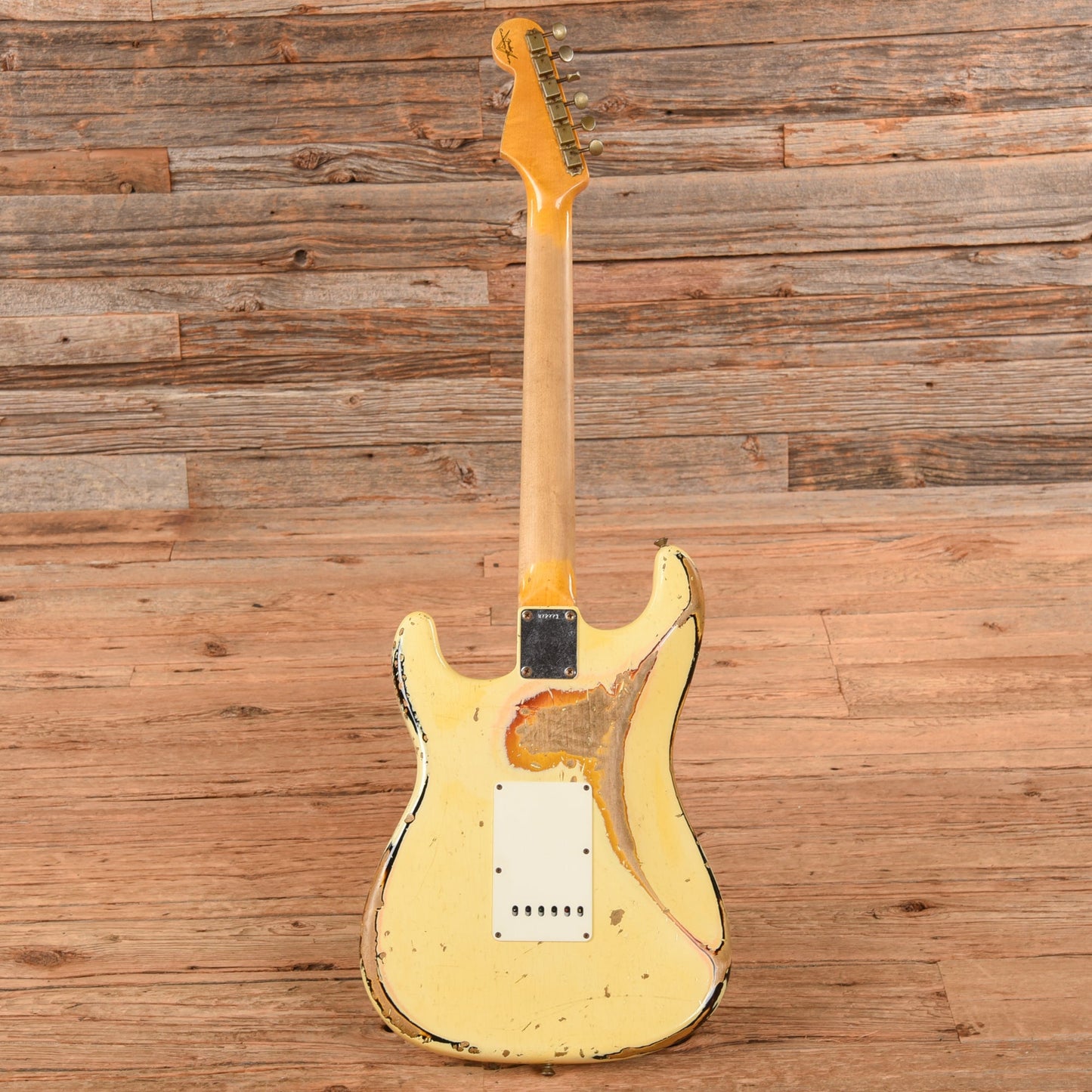 Fender Custom '60 Stratocater Heavy Relic White Over Sunburst - Dave Amato of REO Speedwagon