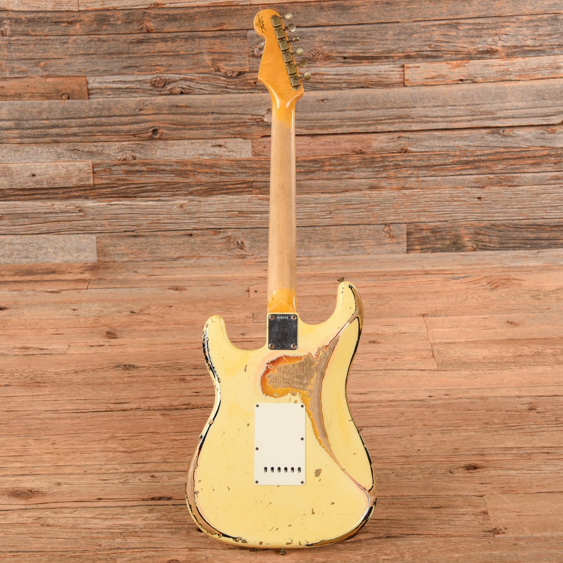 Fender Custom '60 Stratocater Heavy Relic White Over Sunburst - Dave Amato of REO Speedwagon