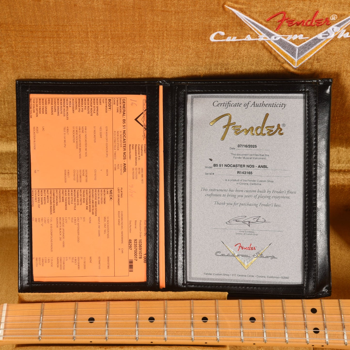 Fender Custom Shop 1951 Nocaster NOS Aged Nocaster Blonde