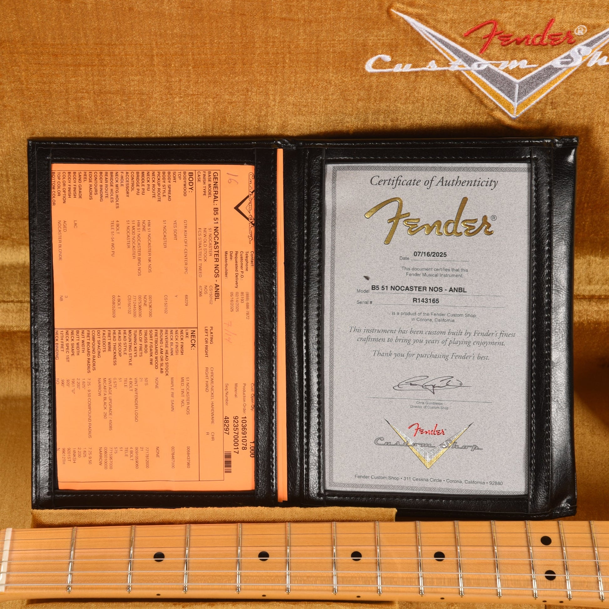 Fender Custom Shop 1951 Nocaster NOS Aged Nocaster Blonde